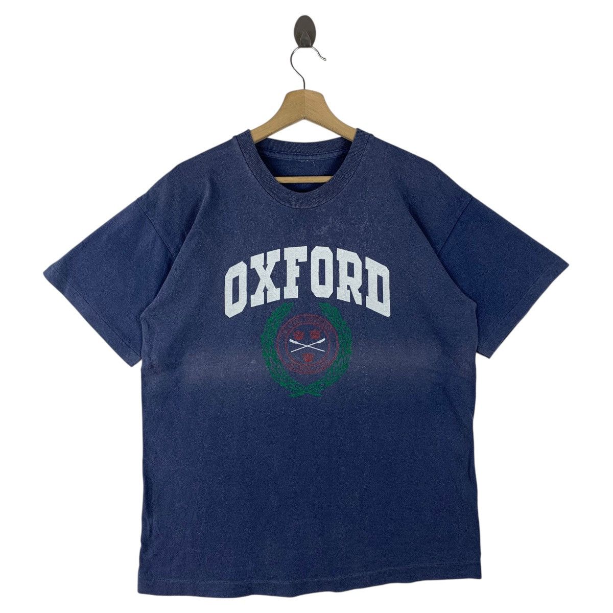Vintage Vintage OXFORD UNIVERSITY big logo printed tees Size US M / EU 48-50 / 2 - 1 Thumbnail