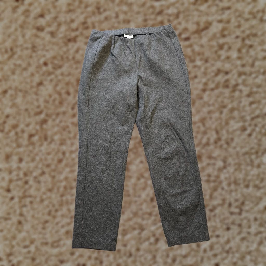 J. Jill J. Jill Pant Women Small Petite Gray Ponte Slim Leg Elastic Waist Casual $ PS XS? Size 28" / US 6 / IT 42 - 1 Thumbnail
