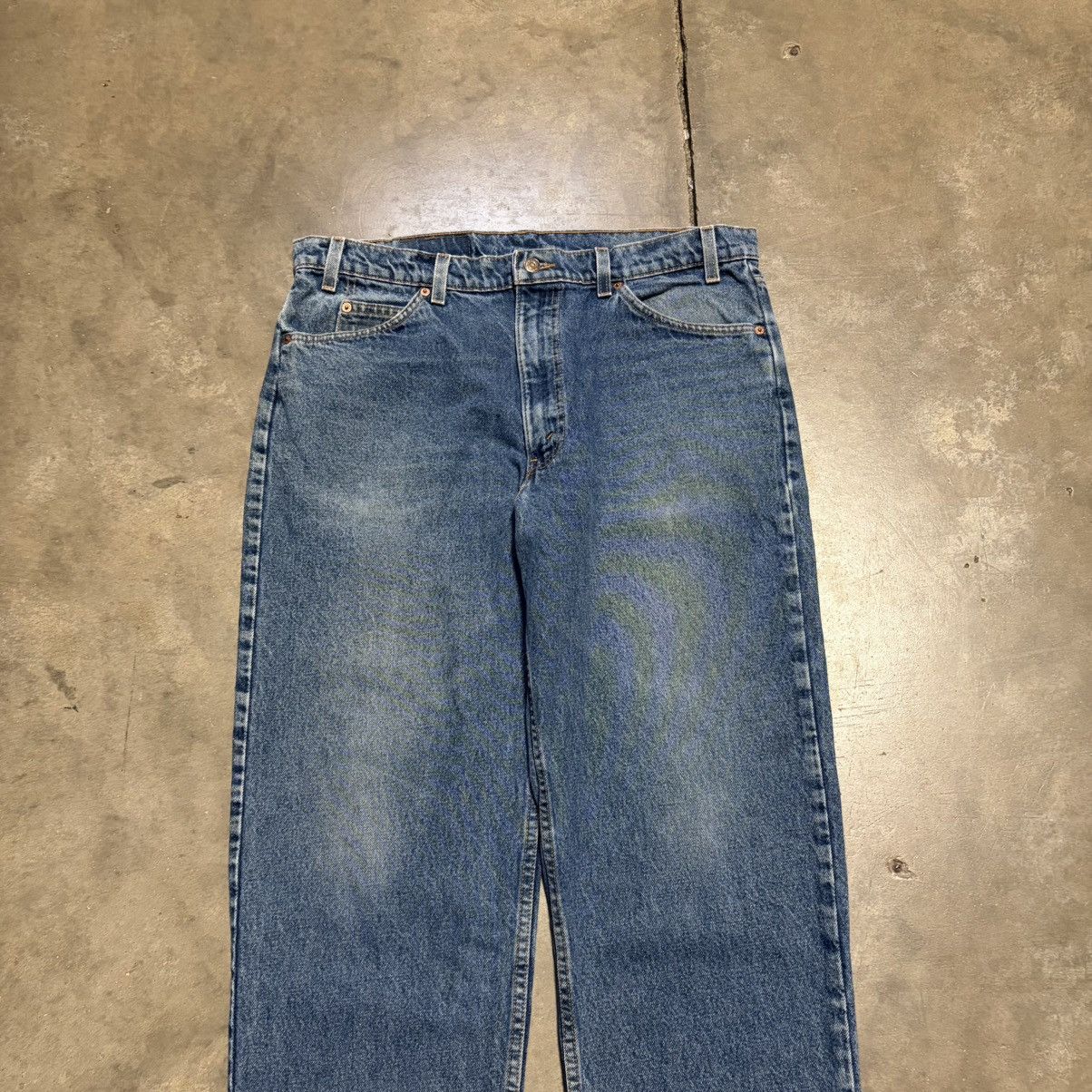 Levi's Vintage Levis 550 Orange Tab Jeans Relaxed Fit Denim 90s USA Size US 38 / EU 54 - 7 Thumbnail