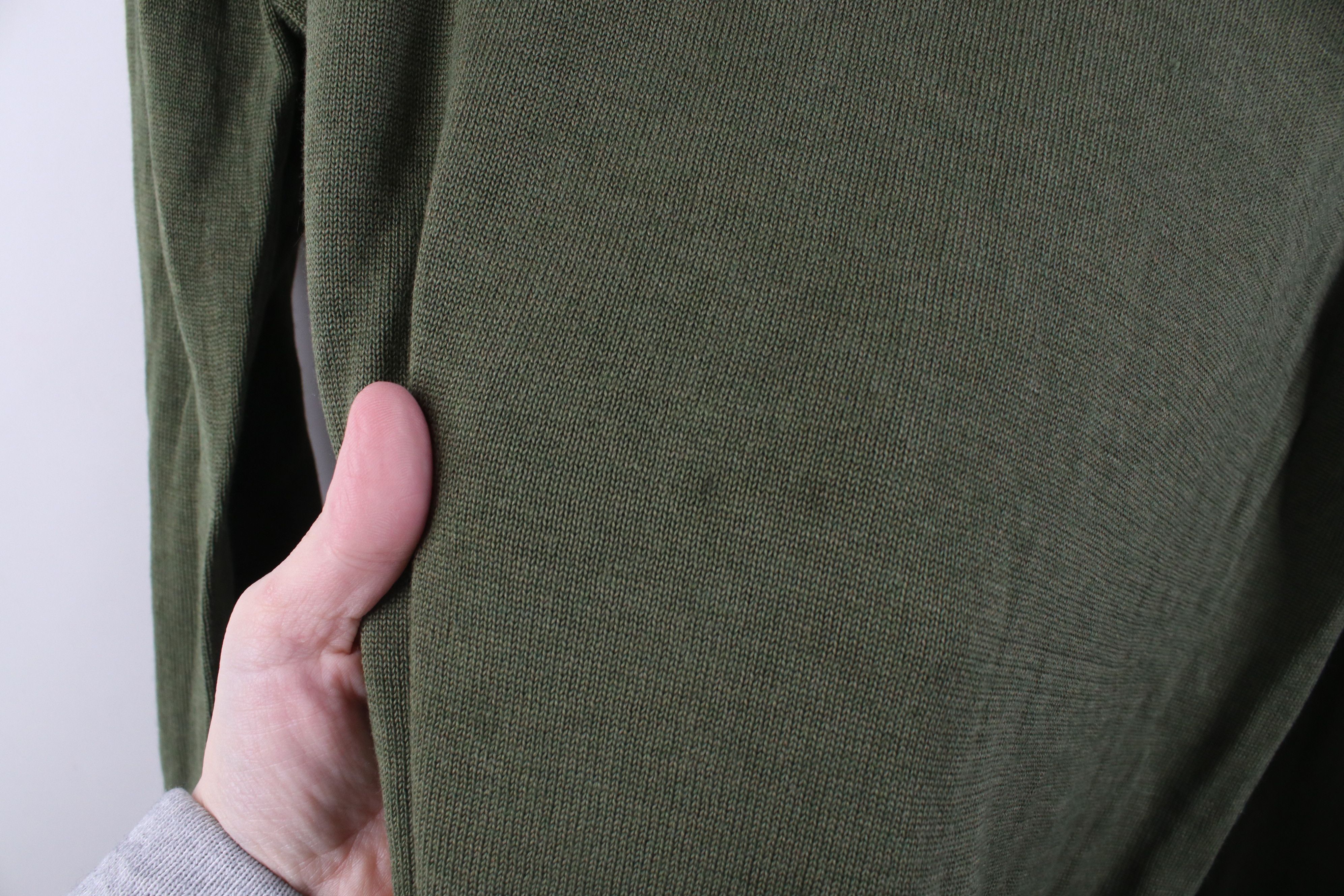 Banana Republic Banana Republic Silk Cashmere Knit V-Neck Sweater Green Size US L / EU 52-54 / 3 - 7 Thumbnail