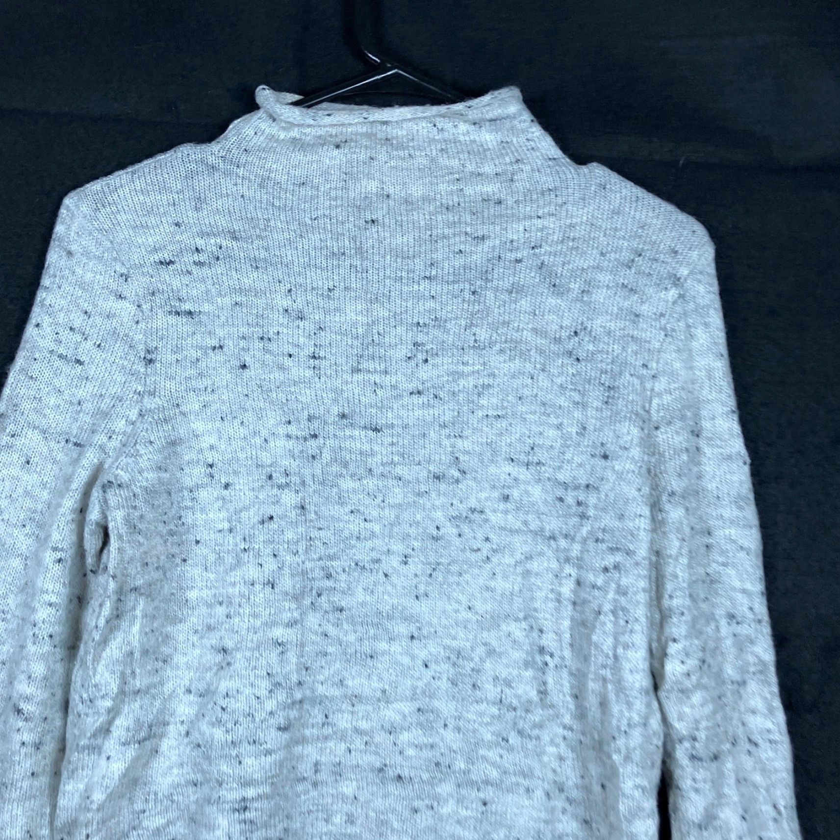 Madewell Madewell Womens Sweater Gray Marled Speckle Mock Neck Wool Blend XS Pullover Knit Winter Fall Long Sleeve Womens Size XS / US 0-2 / IT 36-38 - 2 Thumbnail