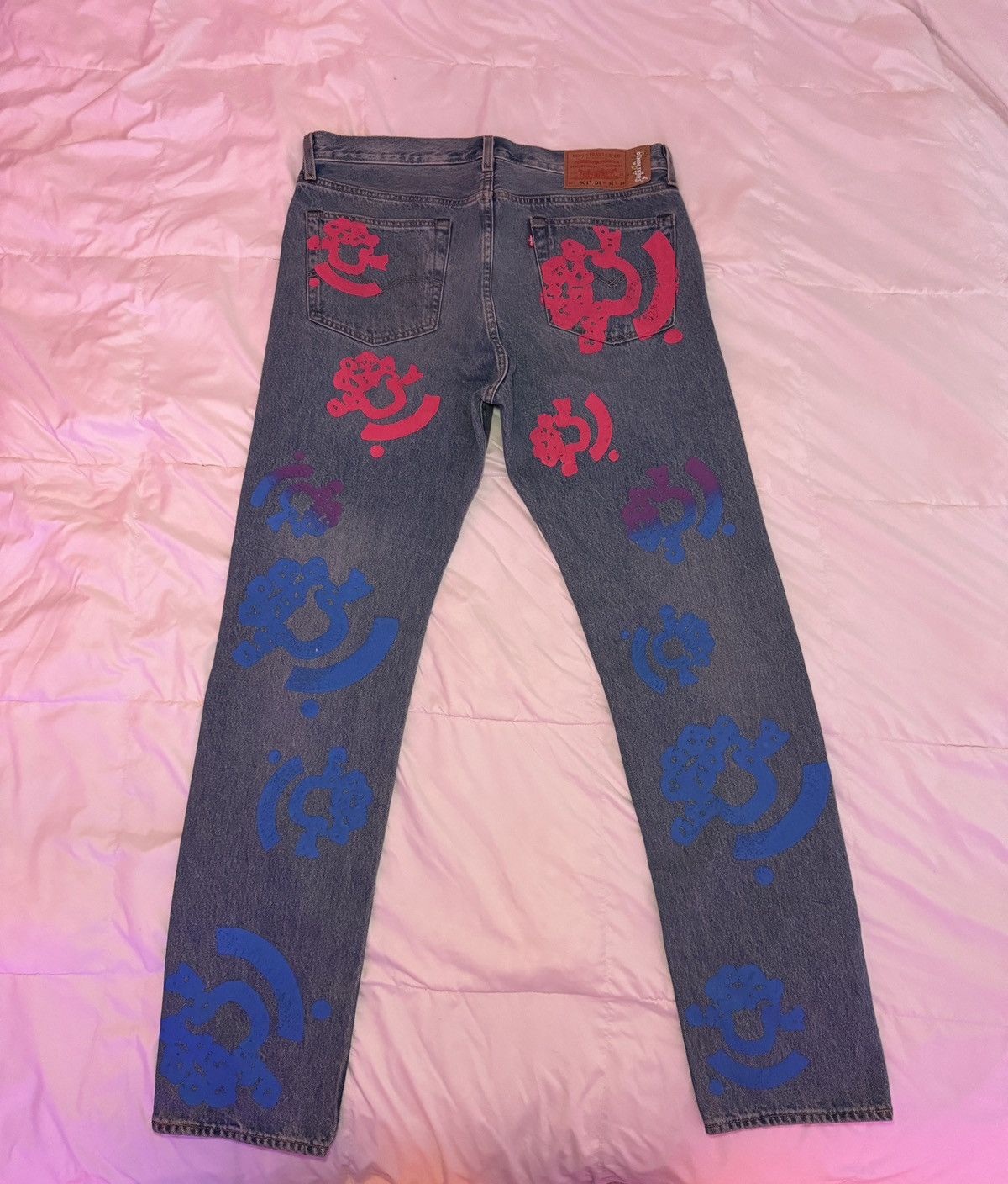 (B).Stroy × DENIM TEARS Denim Tears B Stroy Jeans Size US 36 / EU 52 - 2 Thumbnail