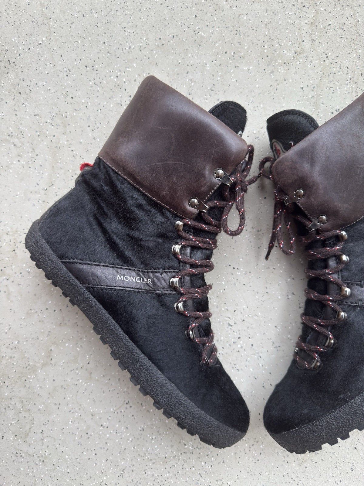 Moncler Moncler Pony Suede Sherpa combat snow Boots size 41 Size US 11 / IT 41 - 5 Thumbnail