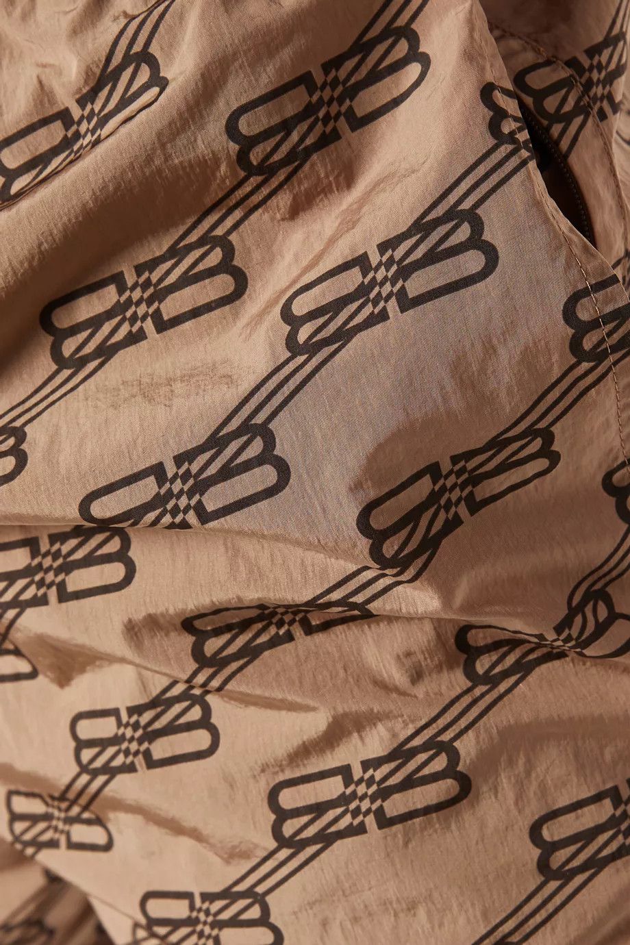 Balenciaga o1in1g0324 BB Monogram Swim Shorts in Brown Size US 32 / EU 48 - 3 Thumbnail