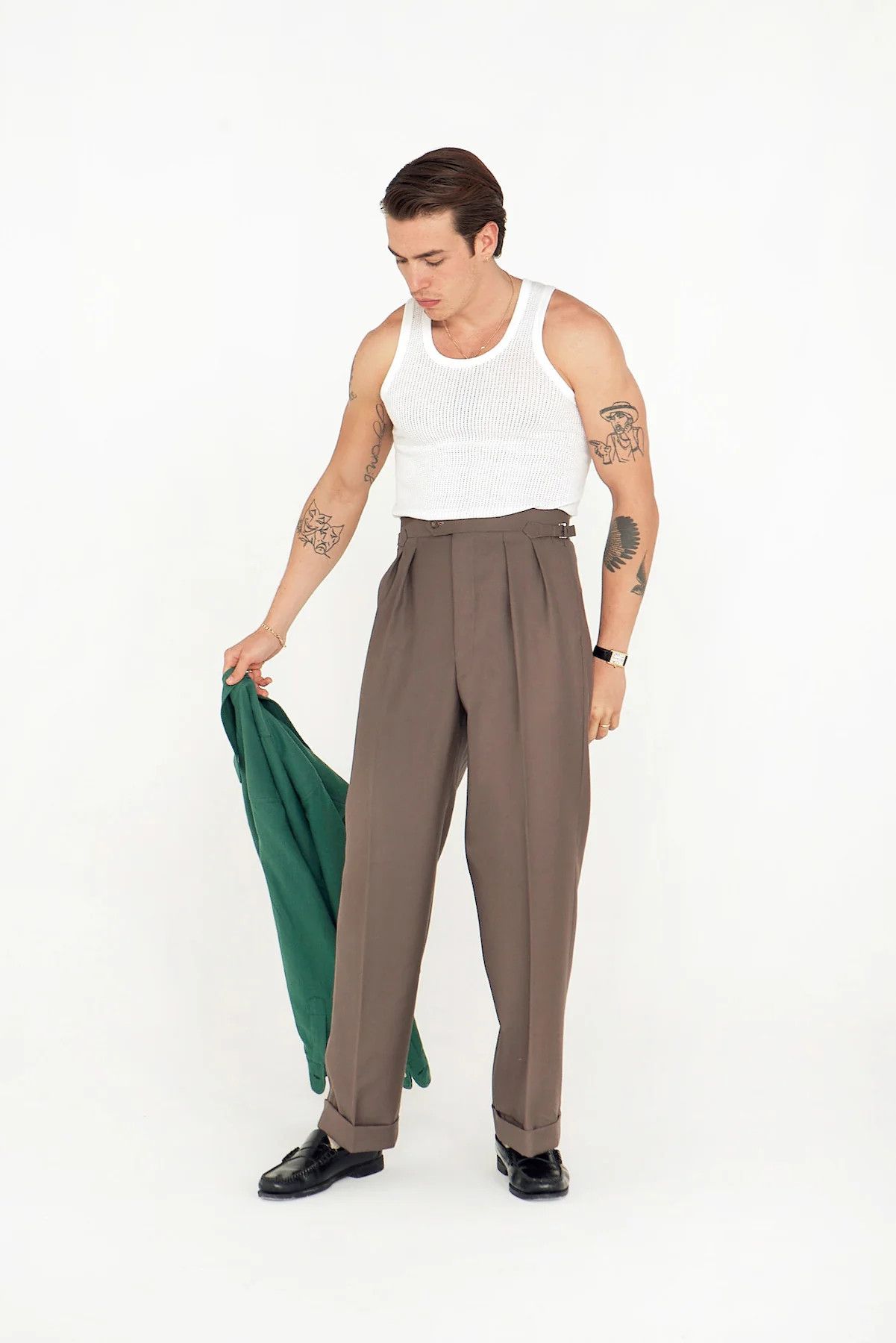 Scott Fraser Collection 💚 Scott Fraser Collection Perforated Vest White 2 Pack NEW Size US M / EU 48-50 / 2 - 5 Thumbnail