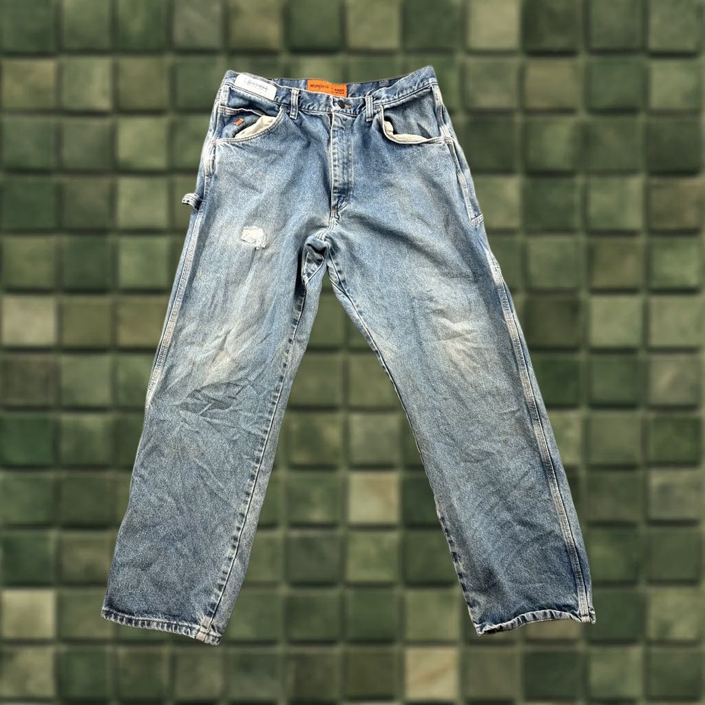 Wrangler Wrangler Flame Resistant FR Jeans Men's Relaxed Work Blue 36x32 Denim 5-Pocket Straight Vintage No N/A Size US 36 / EU 52 - 1 Thumbnail
