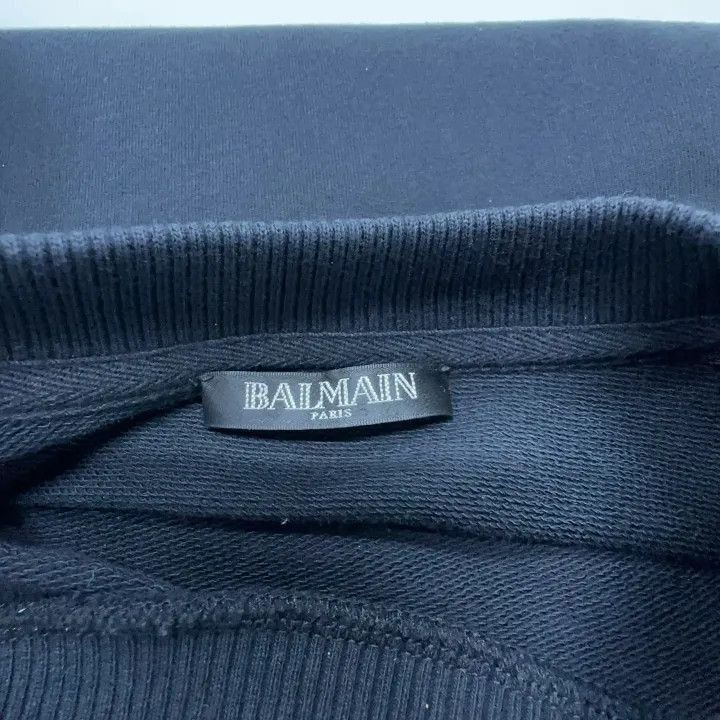 Balmain Balmain Logo Print Black Sweatshirt -2507 Size US S / EU 44-46 / 1 - 2 Thumbnail
