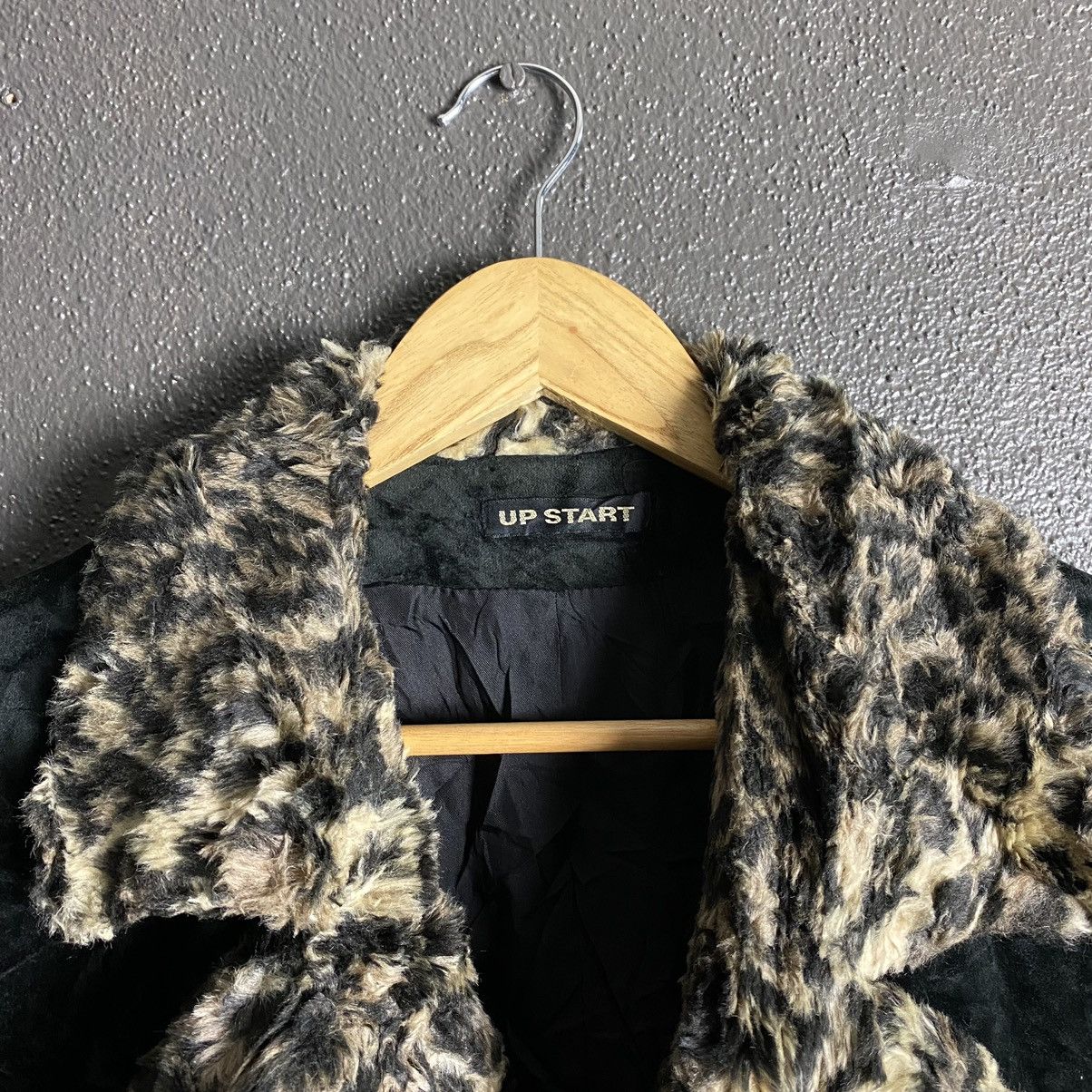 Japanese Brand Up start leopard shearling blazer Size US M / EU 48-50 / 2 - 5 Thumbnail