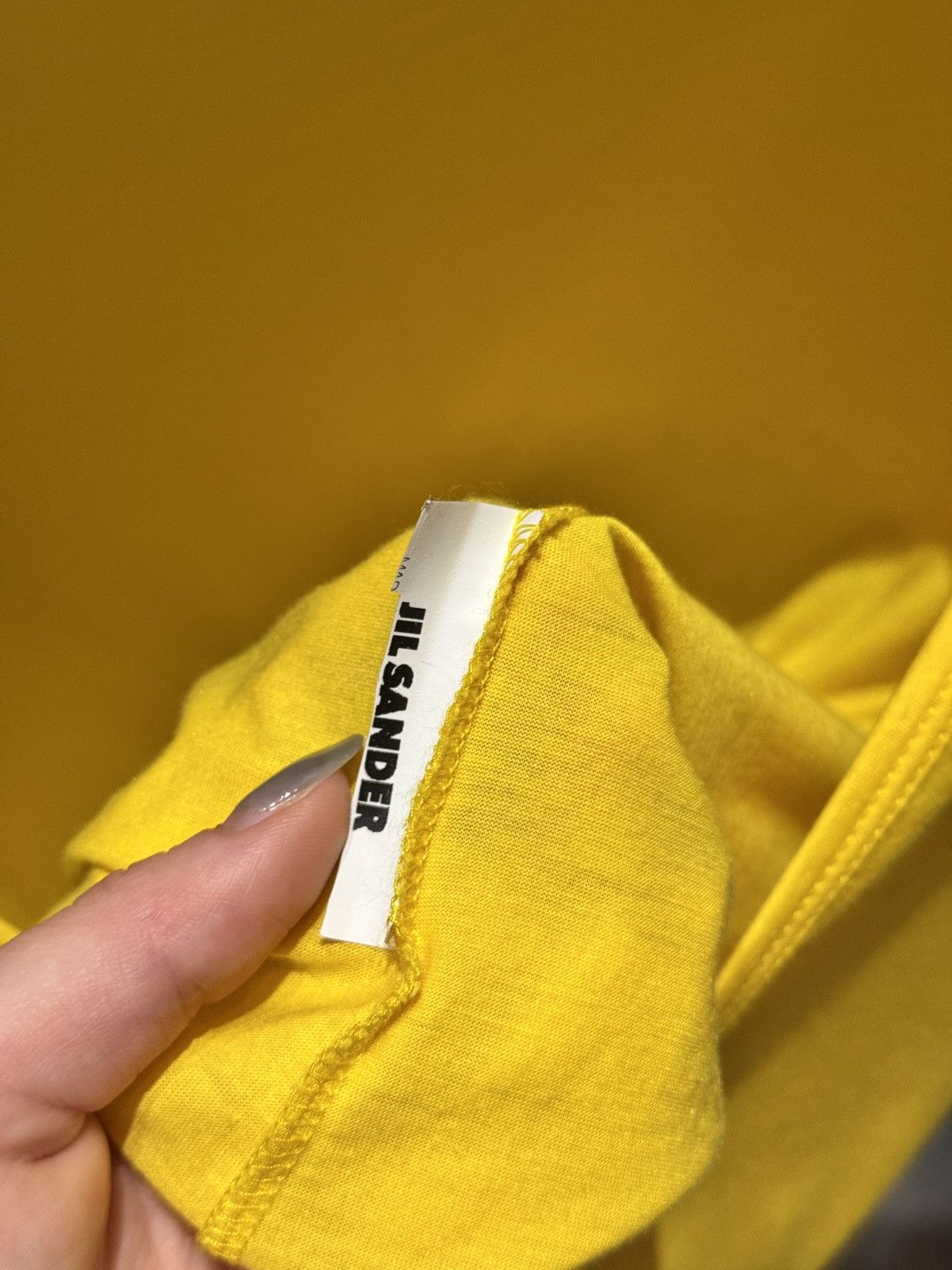 Jil Sander Jil Sander yellow long sleeve top Size ONE SIZE - 5 Thumbnail