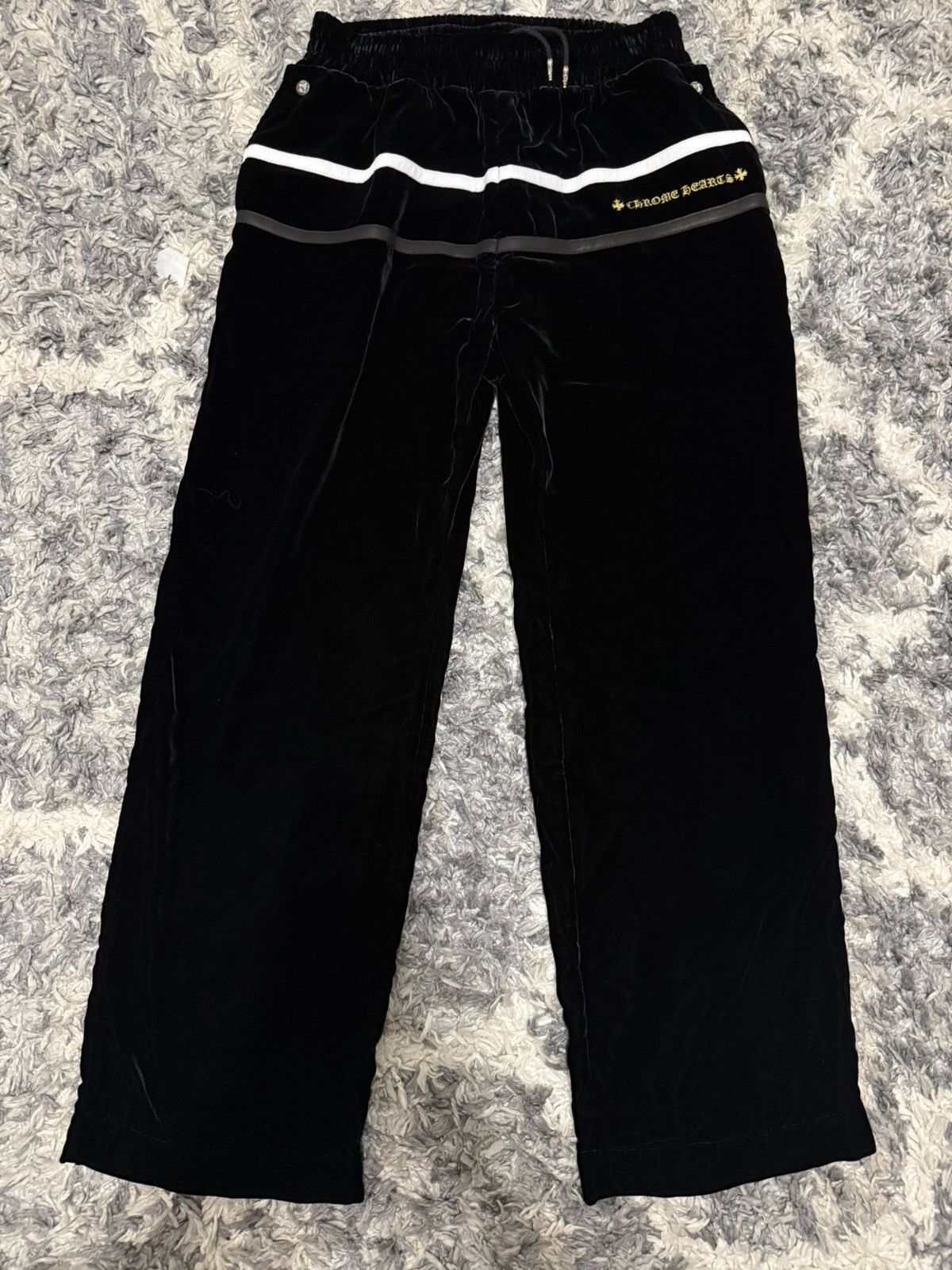 Chrome Hearts Chrome Hearts Velour Y Not Trackpant Size US 32 / EU 48 - 1 Thumbnail