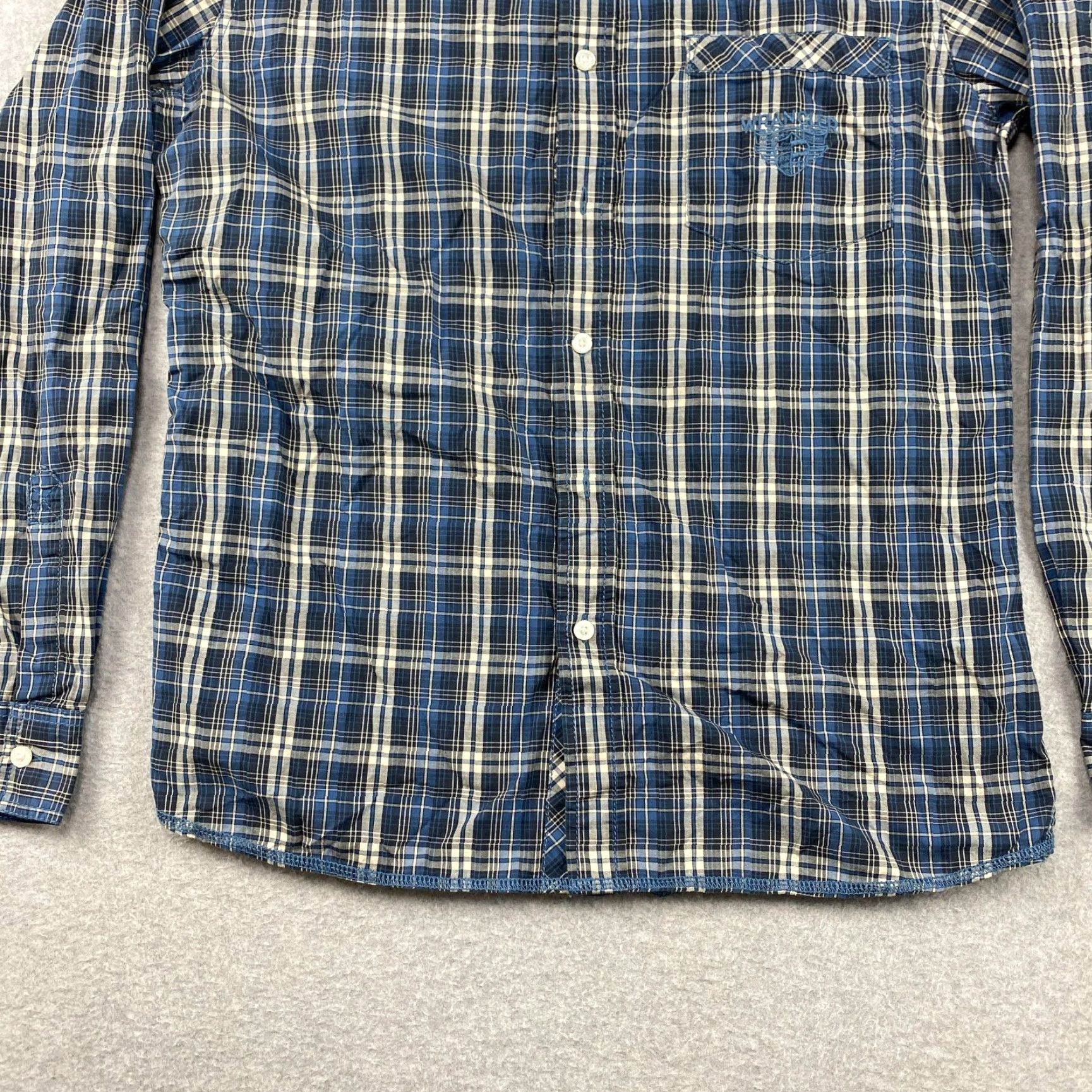 Wrangler VINTAGE Wrangler 1947 NC Button Up Shirt Mens Large Plaid Long Sleeve Western Cowboy User Size US L / EU 52-54 / 3 - 3 Thumbnail