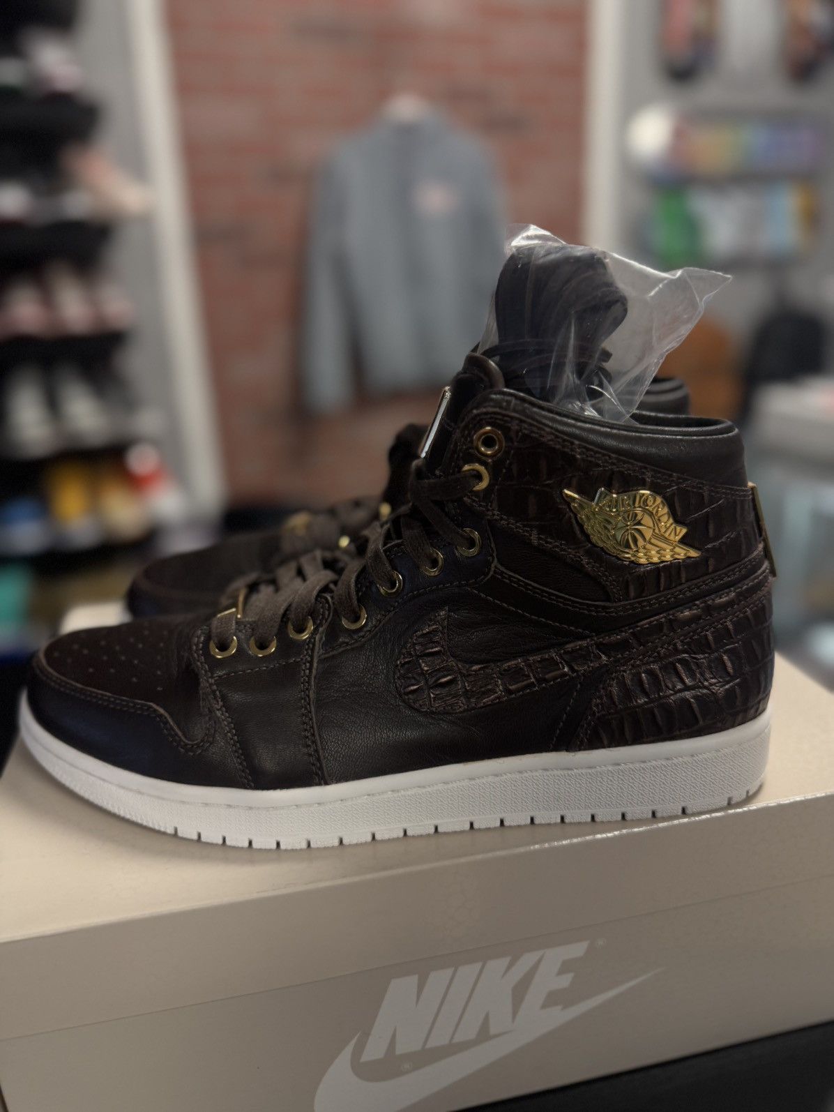 Jordan Brand × Nike Size 11 - Jordan 1 Retro High OG Pinnacle Croc 2015 Size US 11 / EU 44 - 4 Thumbnail