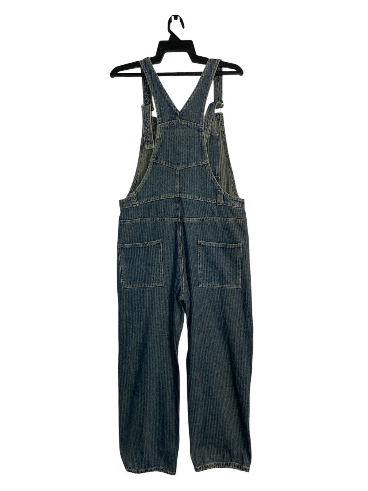 PPFM PPFM Bib Overall Striped Twill Double Knee Denim Size 34 Size US 34 / EU 50 - 2 Thumbnail