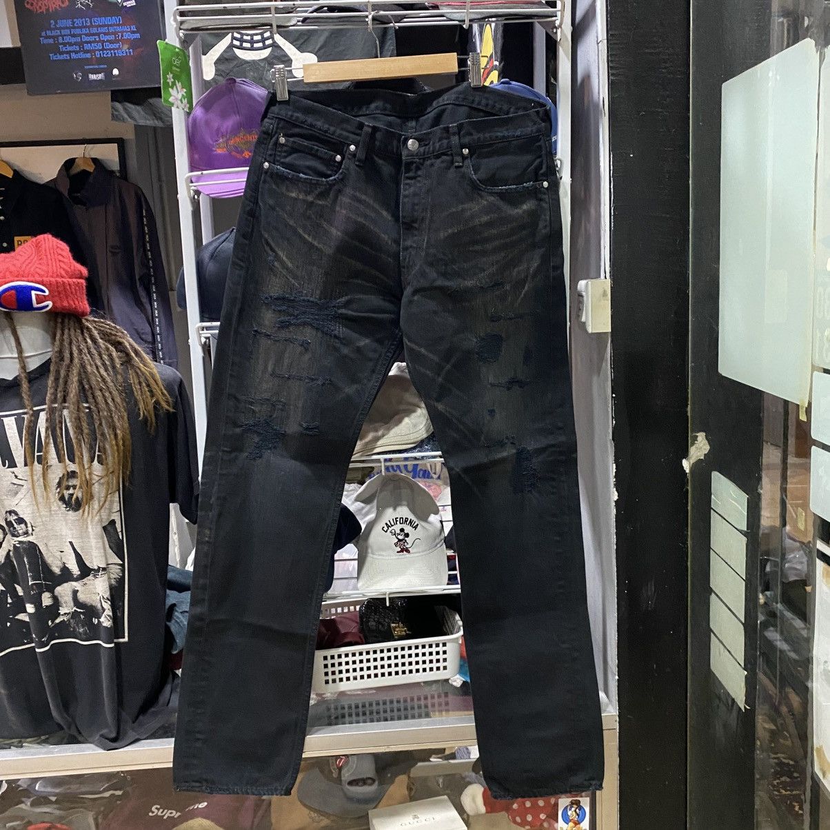 Billionaire Boys Club Billionaire Boys Club denim jeans distressed black Size US 34 / EU 50 - 2 Thumbnail