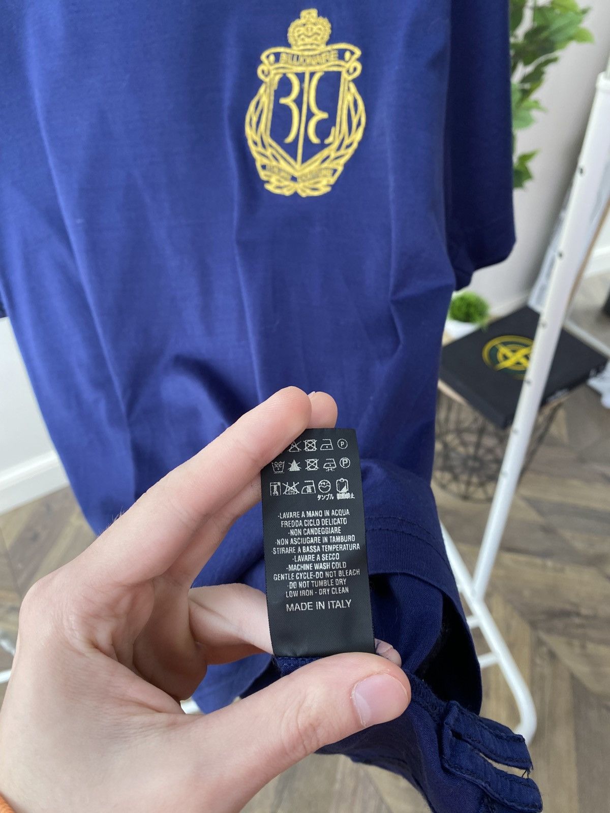 Billionaire Couture × Designer × Vintage Vintage Billionaire T-shirt Round Neck SS Crest Size US M / EU 48-50 / 2 - 7 Thumbnail