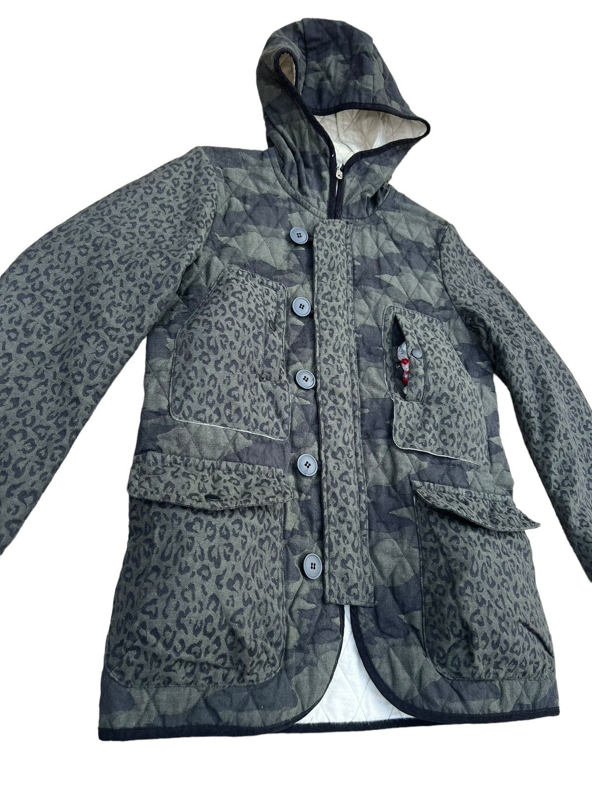 Japanese Brand OVERTHESTRIPES Japan Quilt Thinsulate Hoodie Cargo Jacket Size US M / EU 48-50 / 2 - 5 Thumbnail