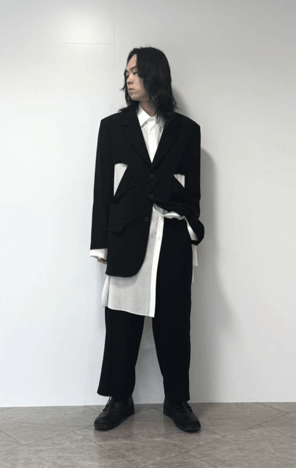 Yohji Yamamoto Yohji Yamamoto Pour Homme - Ta/TUXEDO WIDE LOOP PANTS Size US 30 / EU 46 - 12 Thumbnail