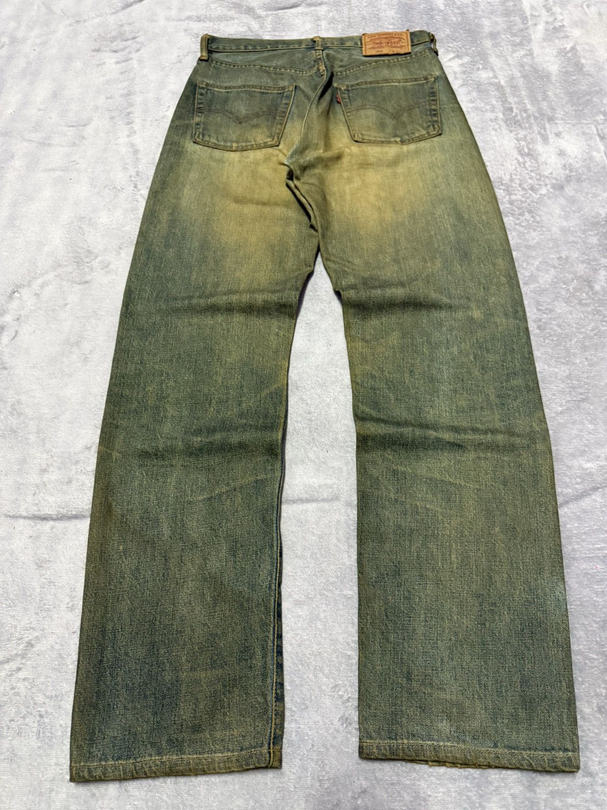 Levi's × Vintage Vintage 90s LEVIS 502 Big E LVC 60s Selvedge Mud Wash Jeans Size US 30 / EU 46 - 10 Thumbnail