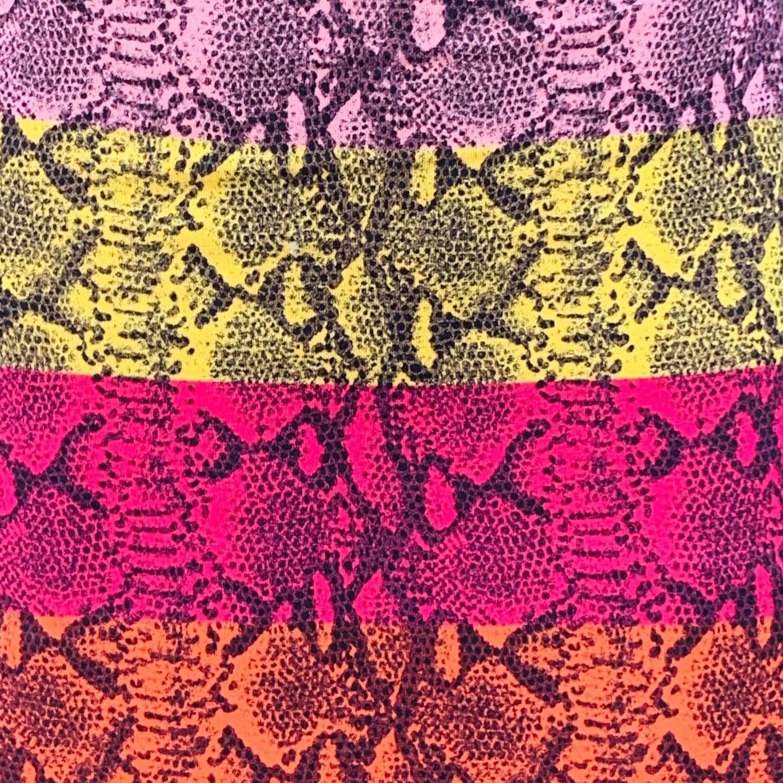 Alice + Olivia Multi Color Viscose Animal Print Stripe Shift Midi Dress Size XS / US 0-2 / IT 36-38 - 2 Thumbnail