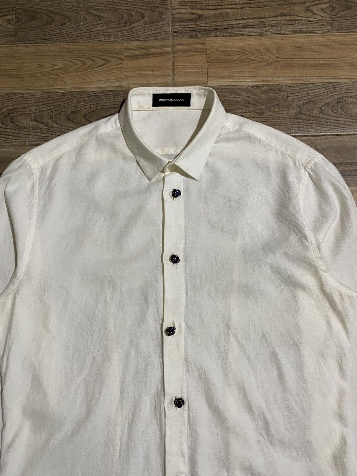 Kris Van Assche KRIS VAN ASSCHE WHITE SHIRT Size US M / EU 48-50 / 2 - 2 Thumbnail
