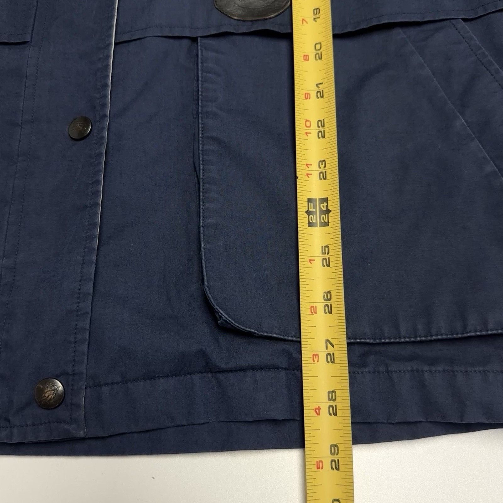 Burberry Vintage Burberry Jacket Mens Large 24x28 Blue Hide a Hood En Size L / US 10 / IT 46 - 17 Thumbnail