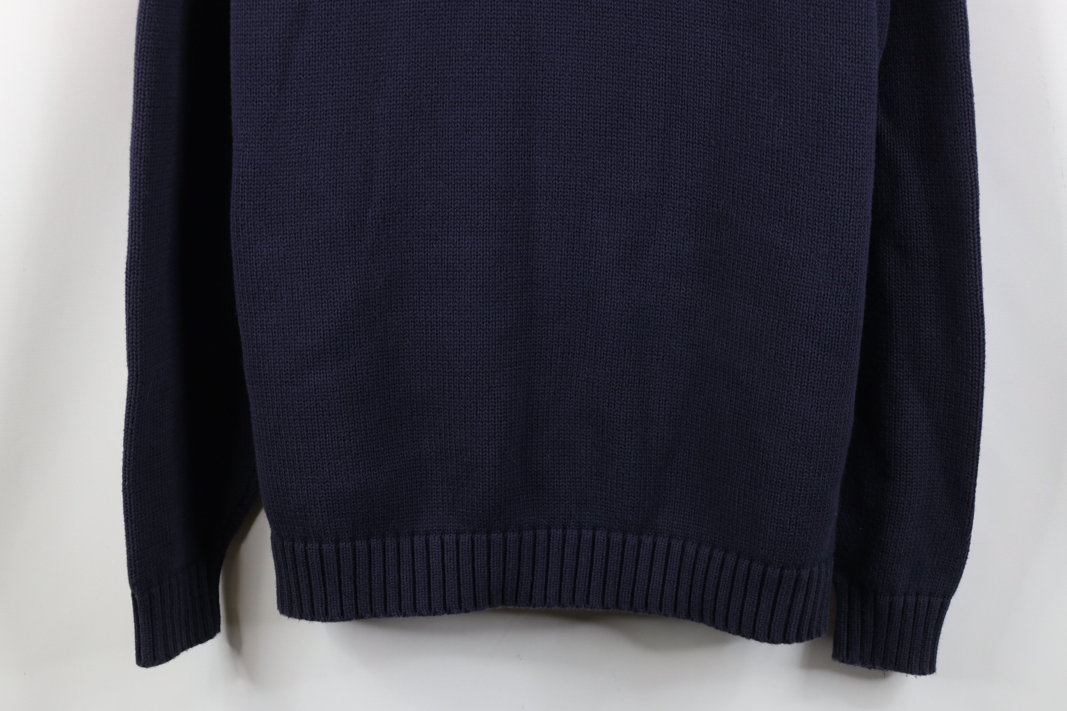 Lands' End Vintage 90s Lands End Faded Cotton Ribbed Knit Sweater Japan Size XL / US 12-14 / IT 48-50 - 3 Thumbnail