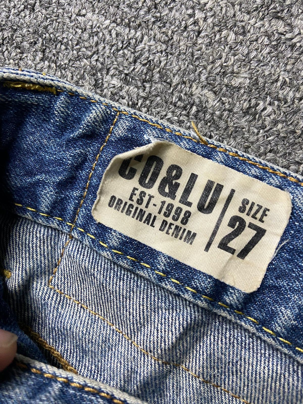Japanese Brand Co&Lu Brand Distressed Denim Ripped Jeans (158) Size US 32 / EU 48 - 5 Thumbnail