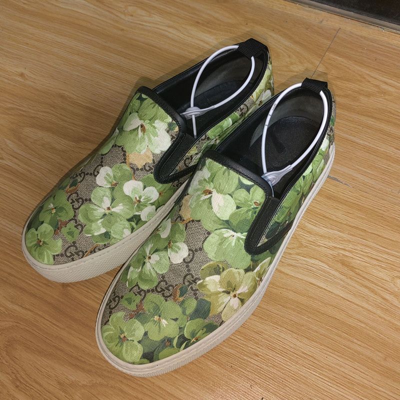 Gucci Gucci Floral Slip-On Sneakers for Men 0079 Size US 8 / EU 41 - 1 Thumbnail