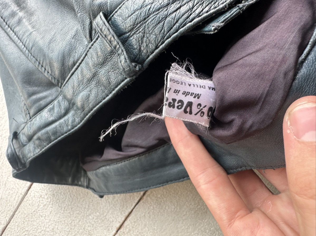 Leather 🚨Vintage leather pants motorcycles BROWN LUXURY Y2K Size 30" / US 8 / IT 44 - 8 Thumbnail