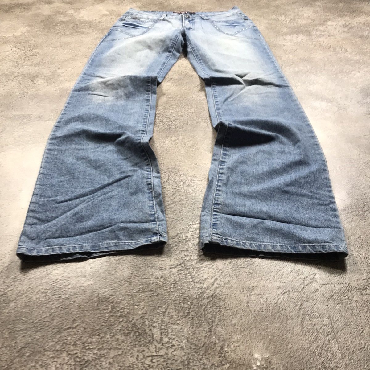 Vintage Vintage 90s Baggy Distressed Jeans Sun Faded Grunge Logo 29 Size 29" - 1 Thumbnail