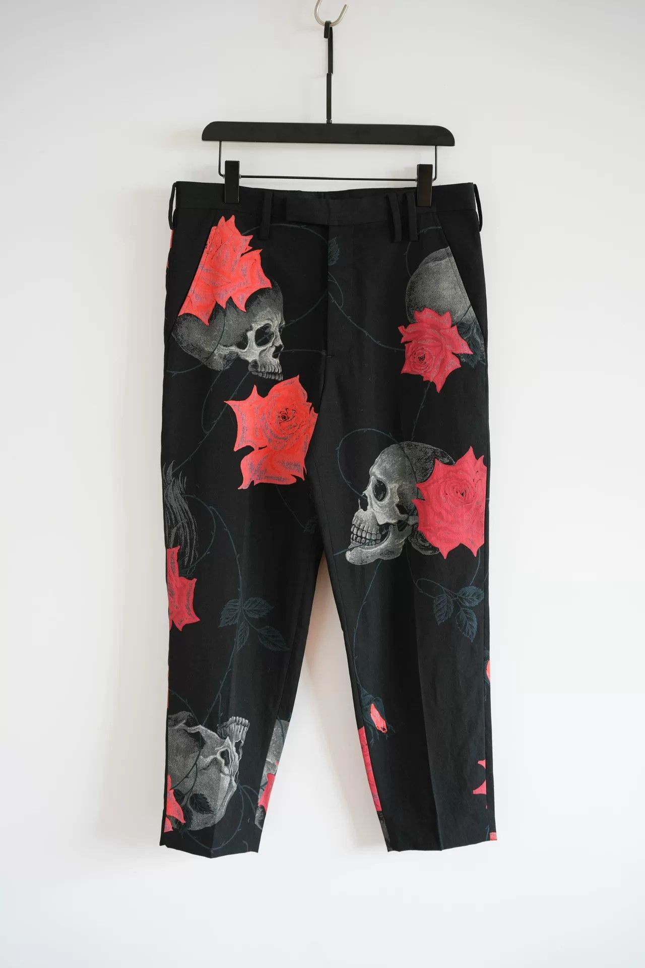 Yohji Yamamoto Yohji Yamamoto Rose Skull Trousers Size US 31 - 1 Thumbnail