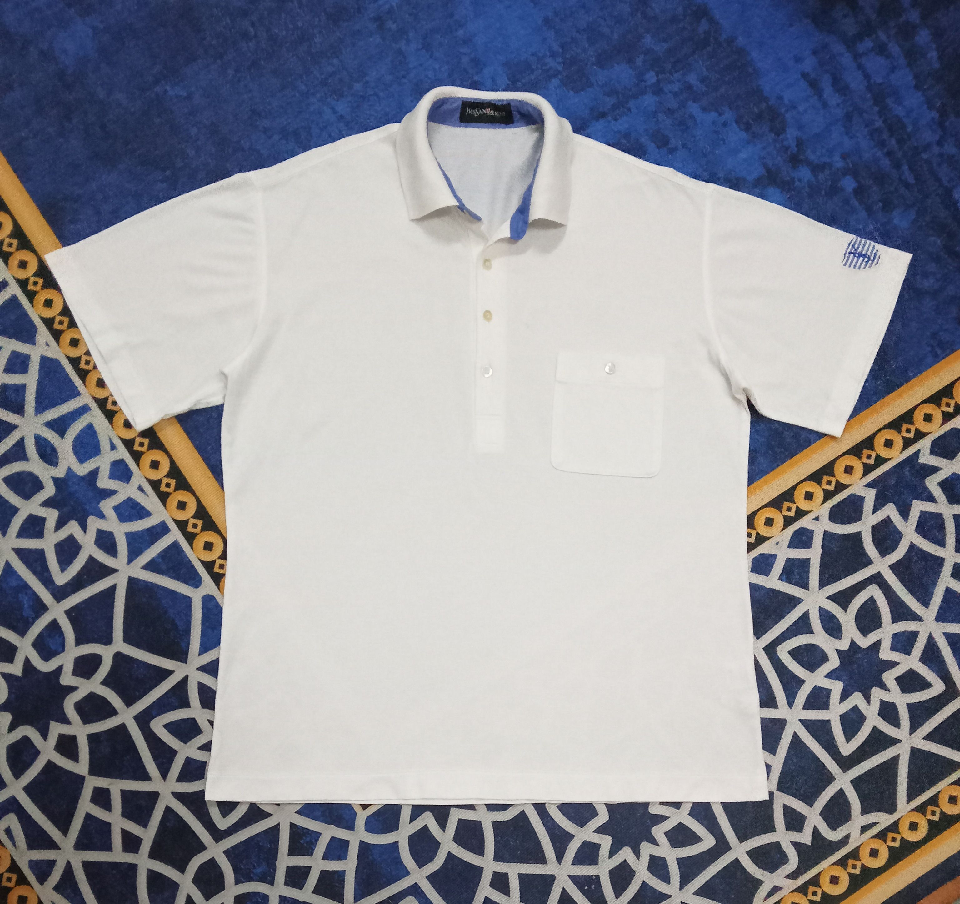 Yves Saint Laurent Yves Saint Laurent Vintage Polo Shirt Size US L / EU 52-54 / 3 - 1 Thumbnail
