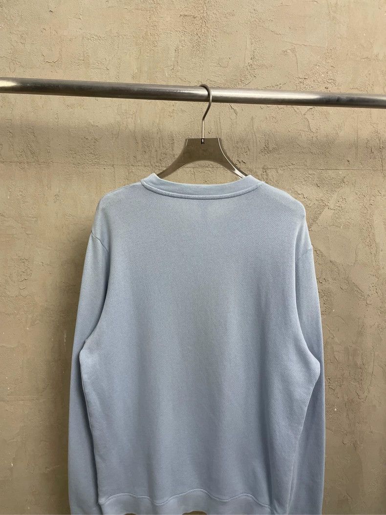 Loewe LOEWE Smog blue embroidery gold Logo round neck hoodie Size L / US 10 / IT 46 - 4 Thumbnail