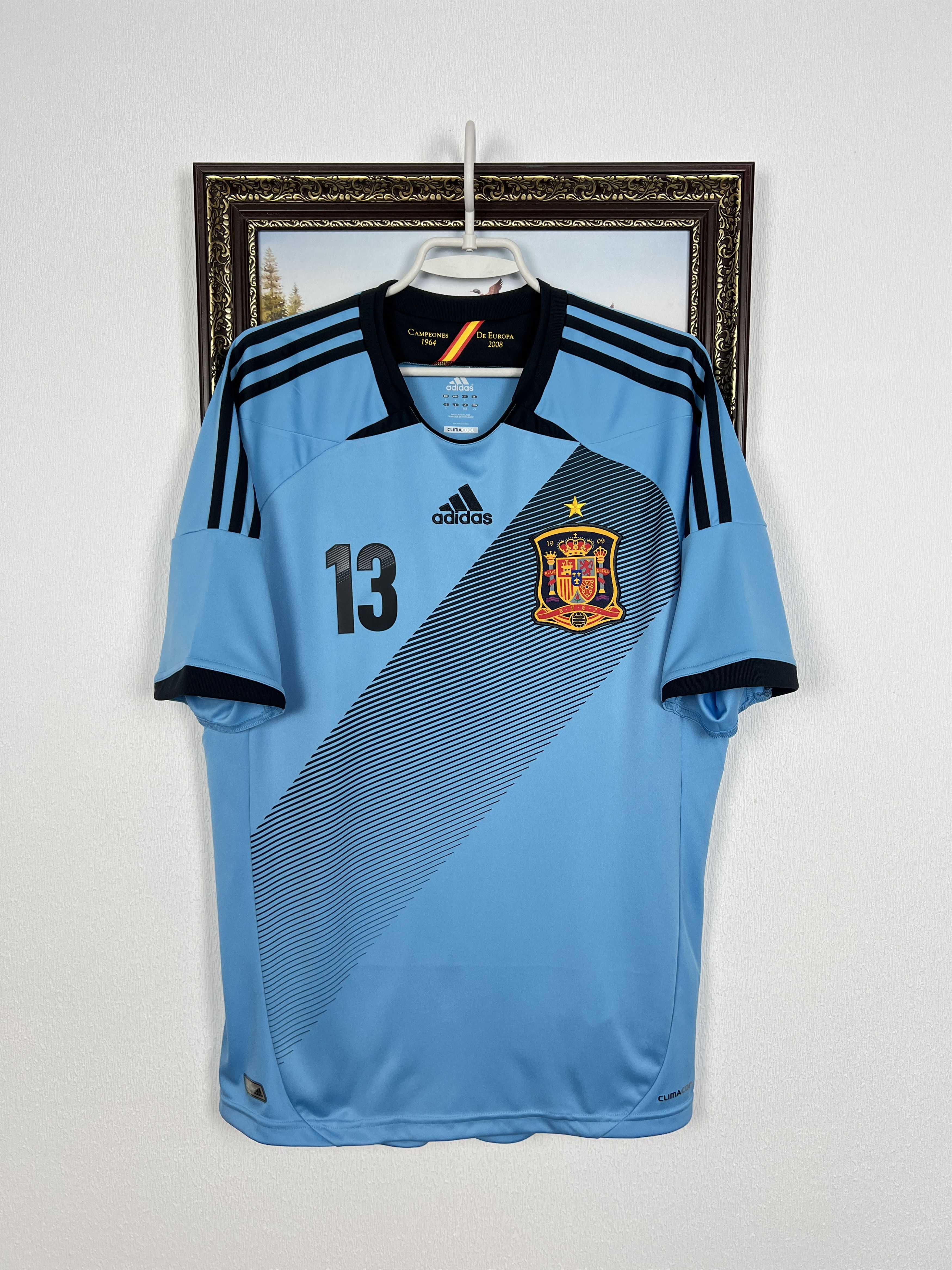 Adidas Spain football shirt 2012 Soccer Mata Jersey Mens Tee Hype Size US L / EU 52-54 / 3 - 3 Thumbnail