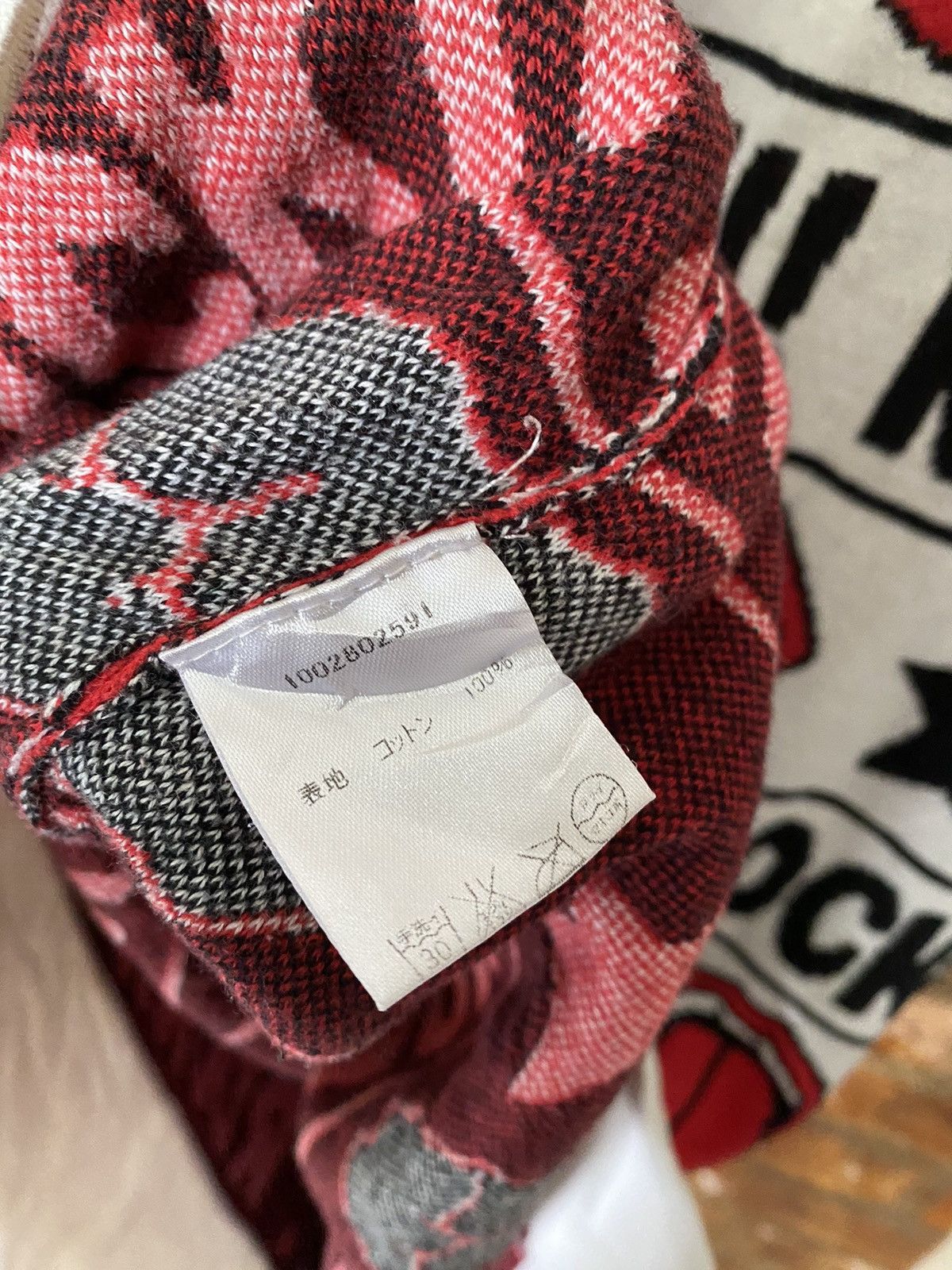 Japanese Brand Vtg Glad New Japan Intarsia Kiss, tongue ROCK!! Size M / US 6-8 / IT 42-44 - 14 Thumbnail