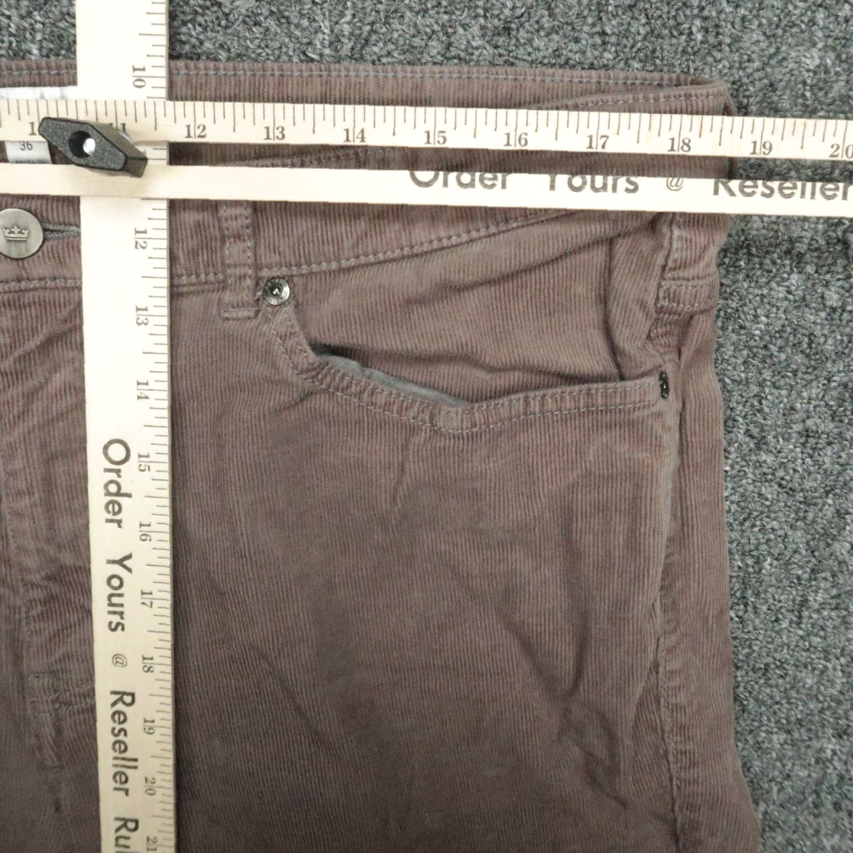 Peter Millar Peter Millar Pants Mens 36x27 Brown Stretch Cord 5 Pocket Chino Trouser Size US 36 / EU 52 - 7 Thumbnail