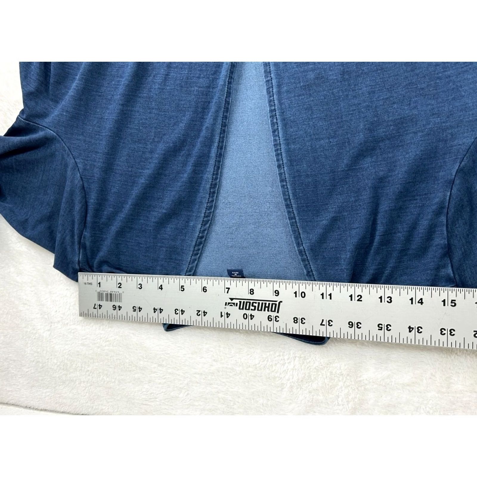 J. Jill J. Jill Pure Jill Indigo Blue Open Front Cardigan Lightweight Petite Medium PM Womens Cardigan Indigo Open Front Lightweight Petite Medium PM Size M / US 6-8 / IT 42-44 - 6 Thumbnail