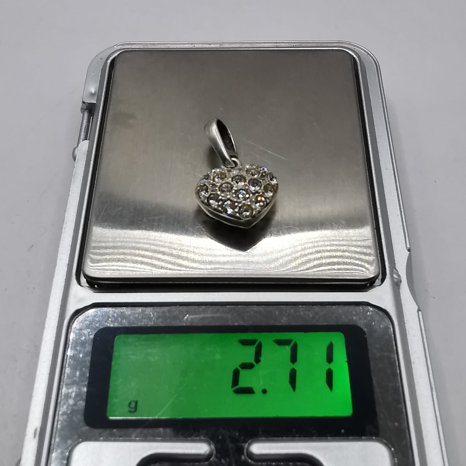 Sterling Silver Vintage Pendant 925 Sterling Silver Jewelry,Zircon 2,71g Size ONE SIZE - 6 Thumbnail