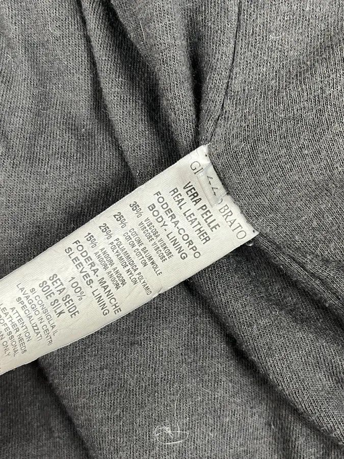 Giorgio Brato Giorgio Brato Avant-Garde Brut Grey Leather Long Jacket Size US XS / EU 42 / 0 - 9 Thumbnail