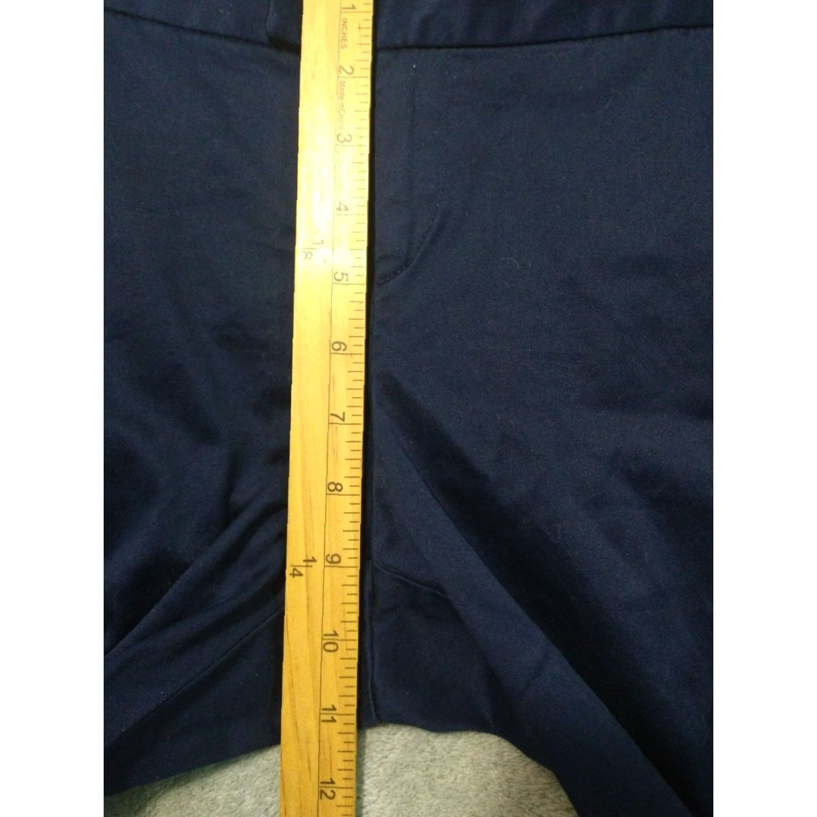 Lilly Pulitzer Lilly Pulitzer Pants Womens 12 Navy Blue Chino Mid Rise Trouser Cotton Preppy Size 34" / US 12 / IT 48 - 4 Thumbnail