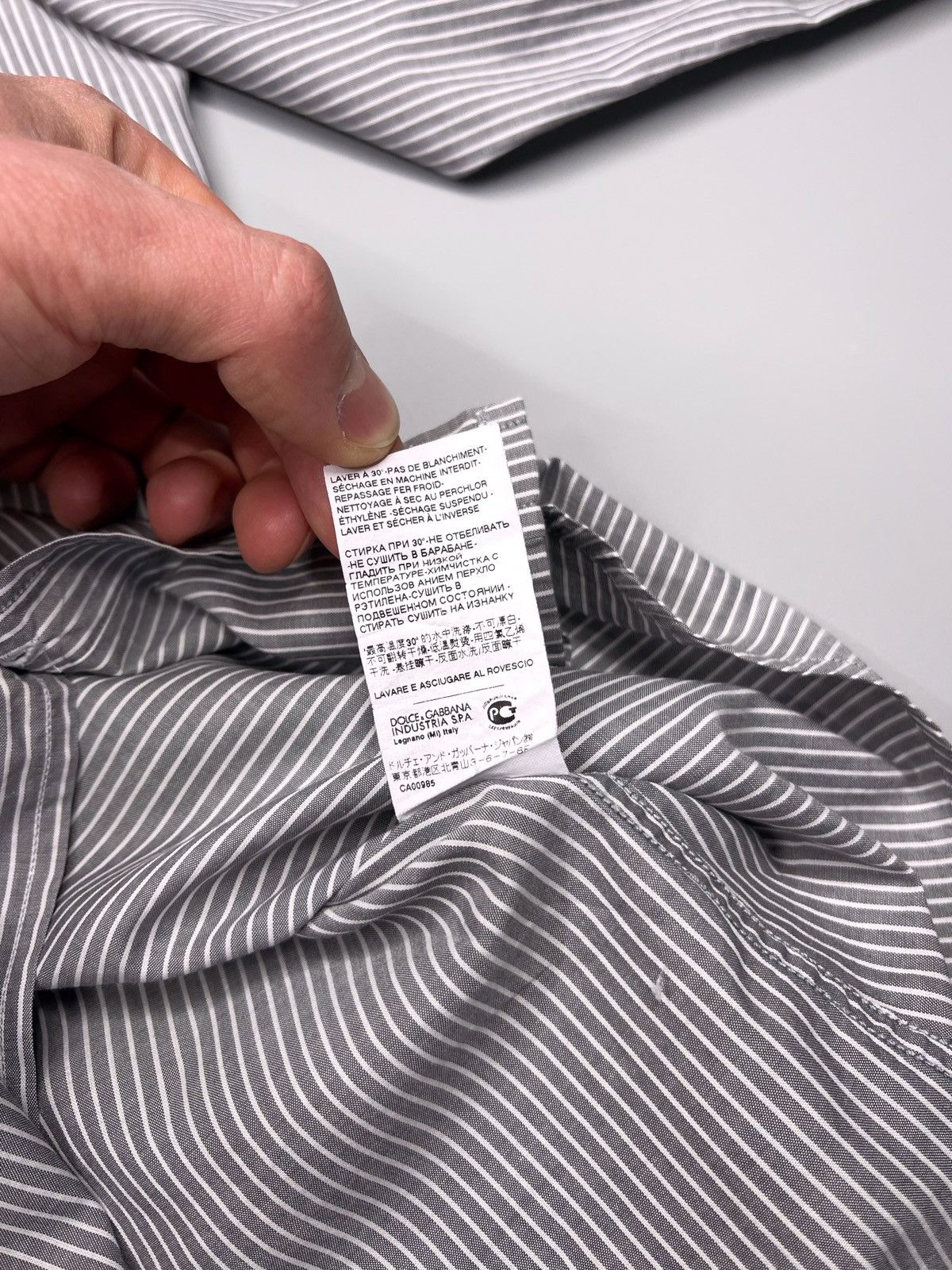 Dolce & Gabbana Dolce Gabbana Gold Stripped Button Up Shirt Size US M / EU 48-50 / 2 - 8 Thumbnail