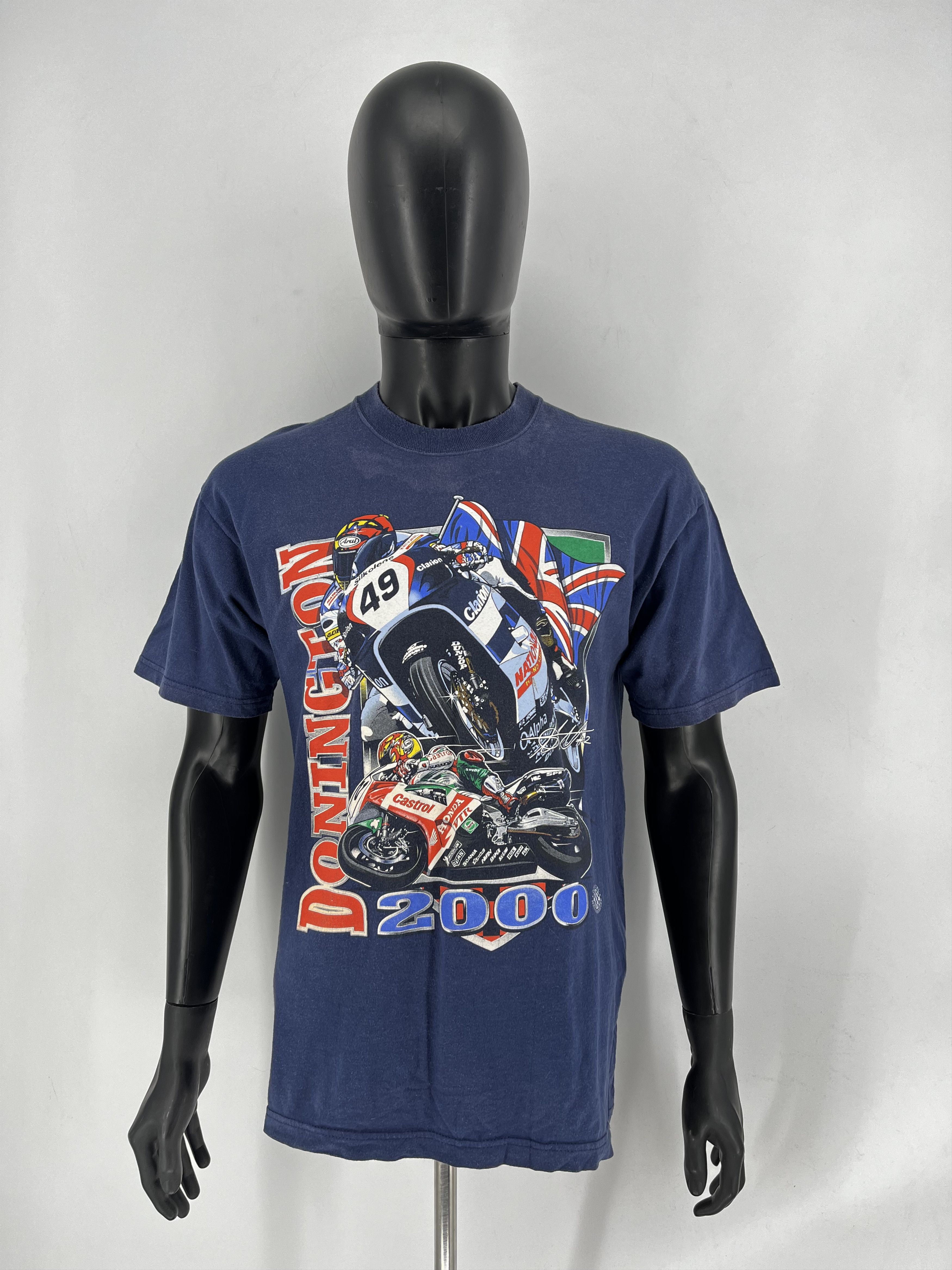 Vintage Vintage MotoGP Donington 2000 T-Shirt Screen Stars Racing Size US M / EU 48-50 / 2 - 1 Thumbnail