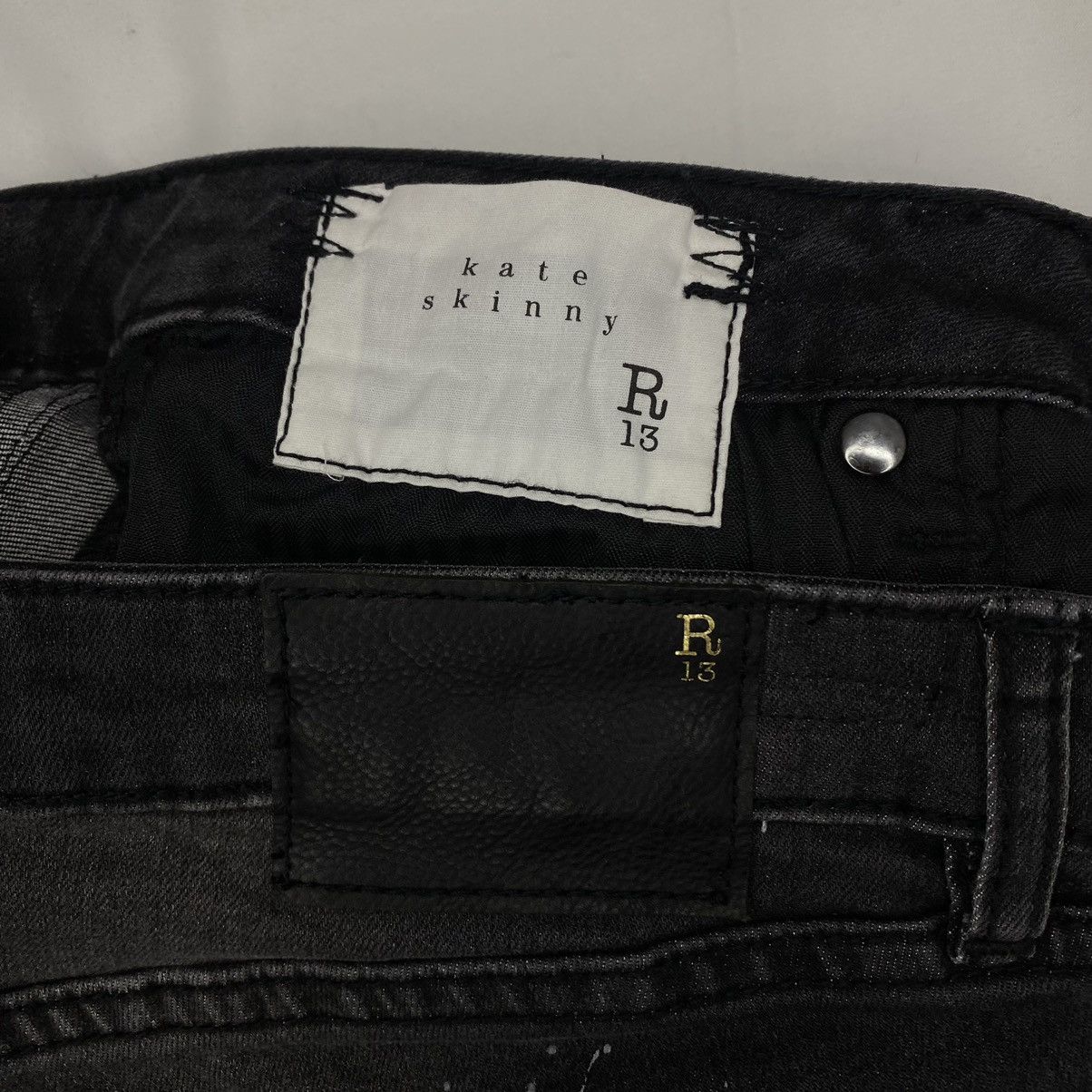 R13 R13 Kate Skinny with Cuff Denim Jeans Size 30" / US 8 / IT 44 - 6 Thumbnail