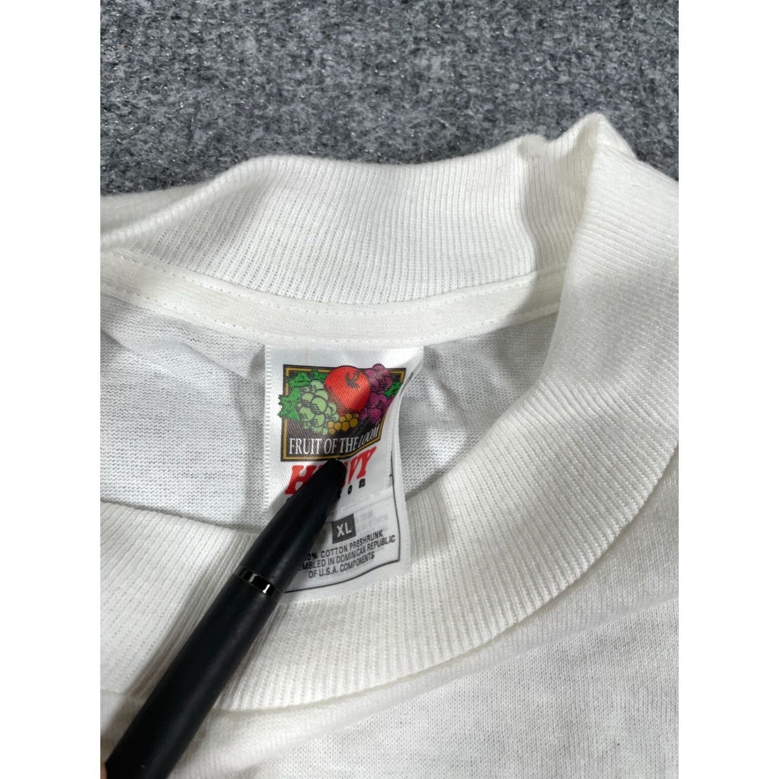 Fruit Of The Loom VINTAGE Michigan Lottery I'm a Winner T-Shirt Adult XL White Heavyweight Retro Fruit of the Loom Mens T-Shirt Graphic Tee Size US XL / EU 56 / 4 - 5 Thumbnail