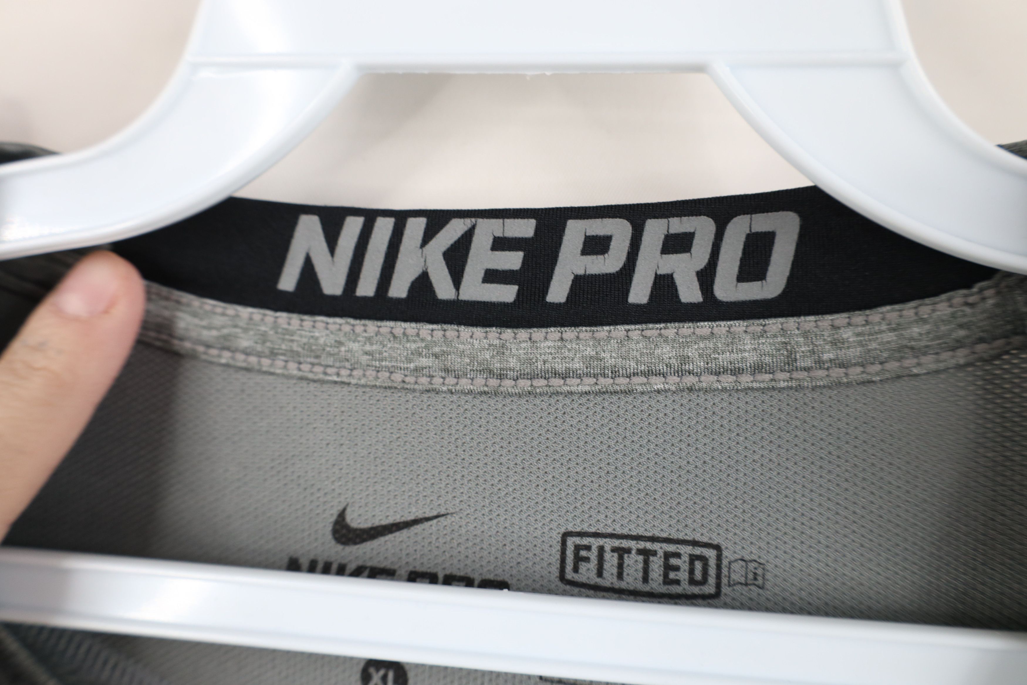 Nike Nike Pro Compression Long Sleeve Training Gym T-Shirt Gray Size US XL / EU 56 / 4 - 6 Thumbnail