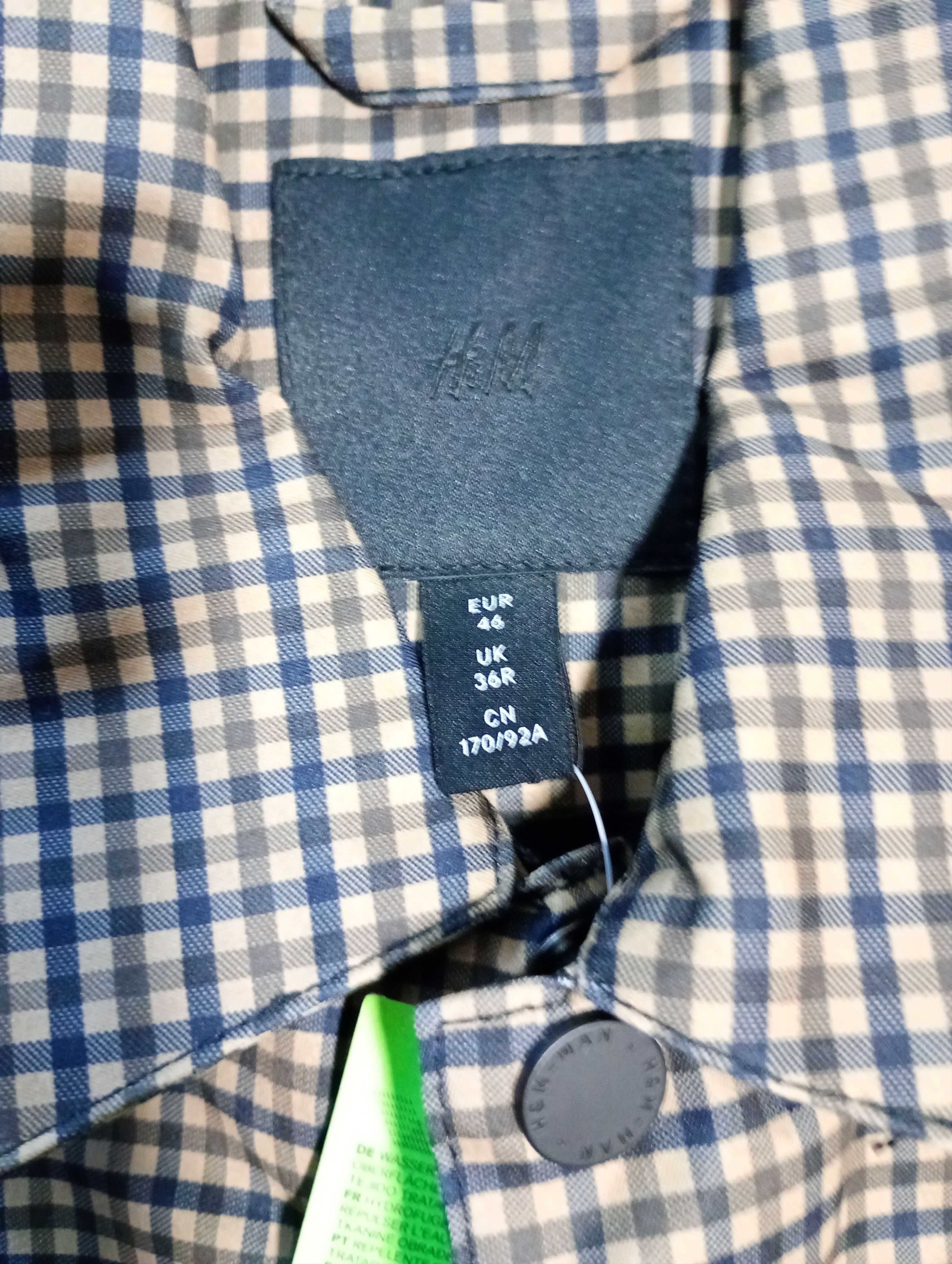 H&M H&M NWT Checkered Raincoat UK 36R Size US S / EU 44-46 / 1 - 10 Thumbnail