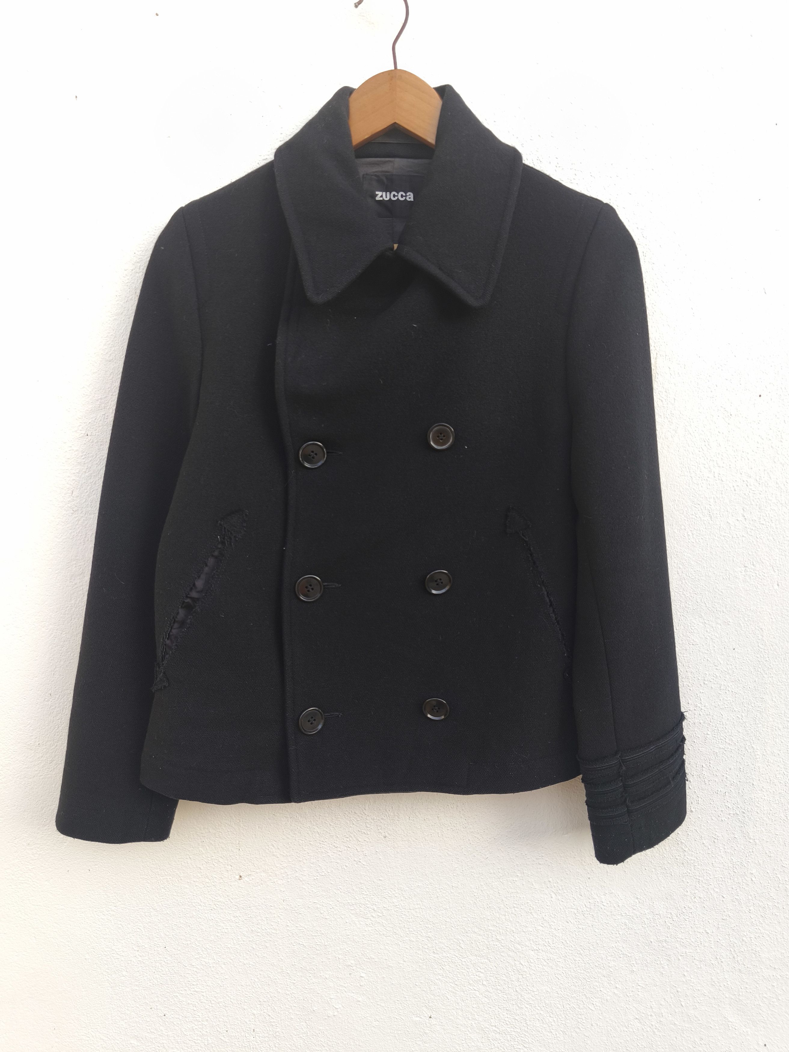 Zucca Zucca peacoat wool coat Cabane de Zucca by Issey Miyake Size US S / EU 44-46 / 1 - 1 Thumbnail