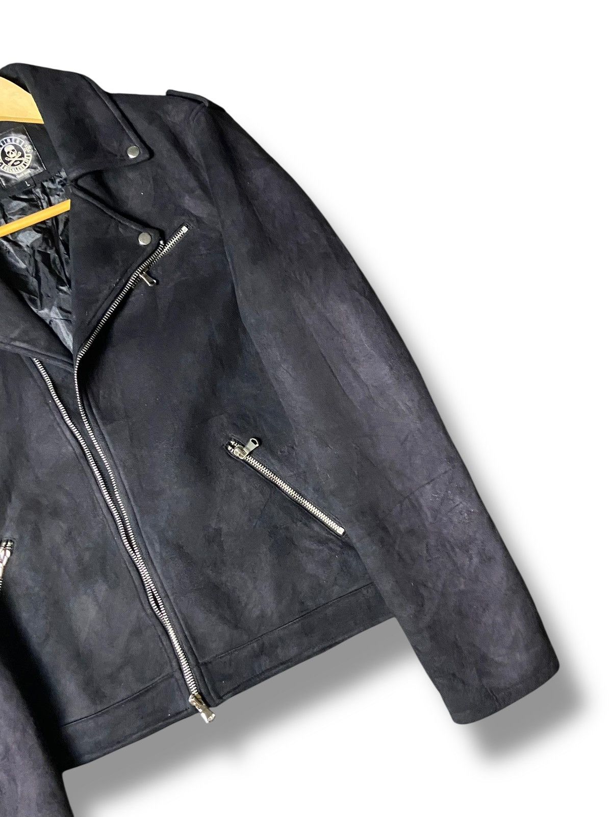 Japanese Brand DIVINER RECKLESS LIFE PUNK LEATHER SUEDE JACKET (139) Size US XXS / EU 40 - 7 Thumbnail