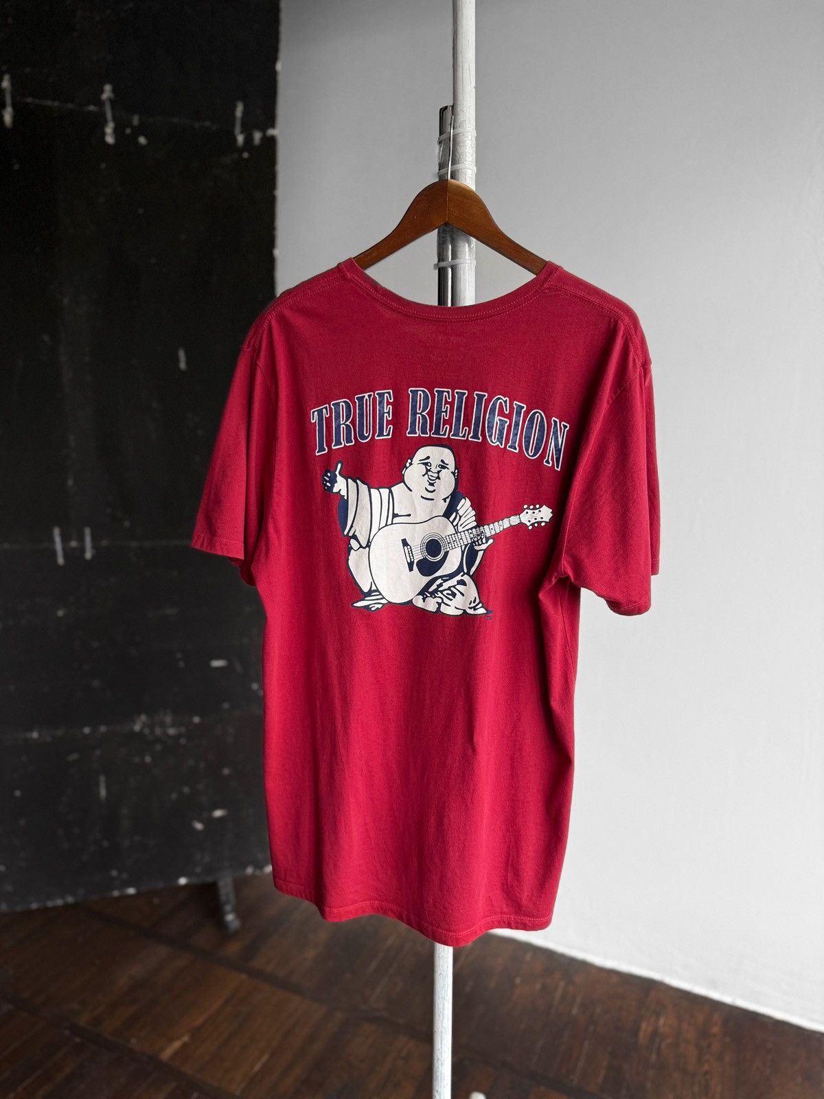 True Religion True Religion Mens Red Short Sleeve Crew Neck T-Shirt Size US XL / EU 56 / 4 - 1 Thumbnail