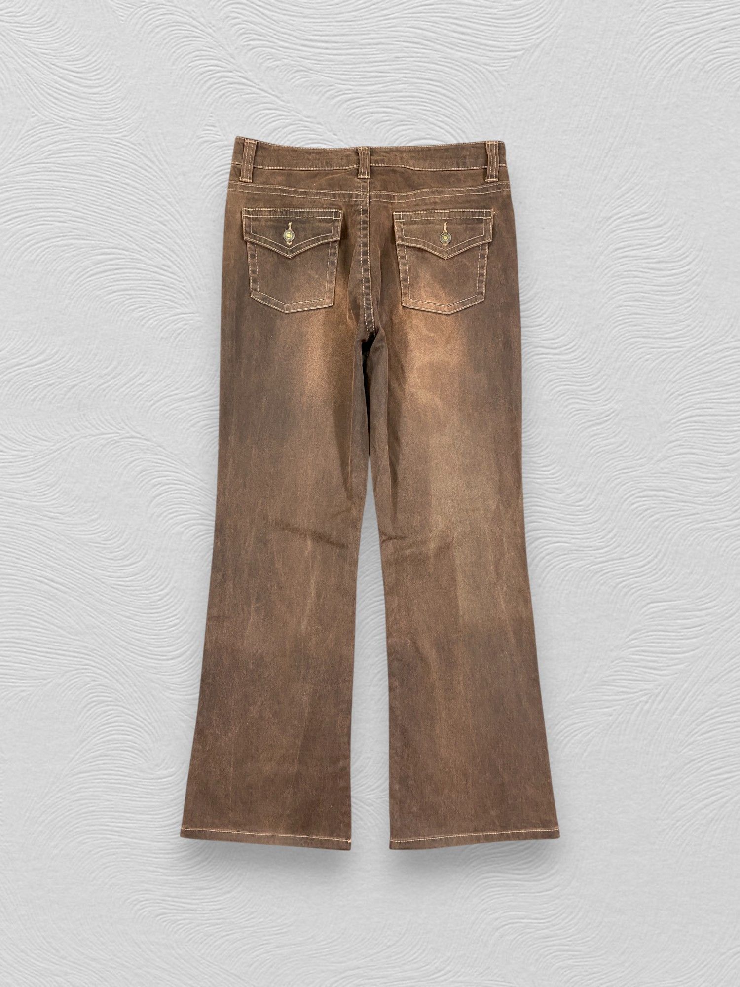 Japanese Brand Vintage Japanesse Cargo Sun Faded Flare Pants -CP275 Size US 31 - 2 Thumbnail